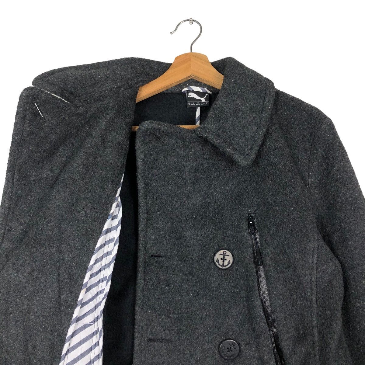 Japanese Brand 🔥Vintage Duffle Wool Jacket Puma Double Breast Size US S / EU 44-46 / 1 - 12 Thumbnail