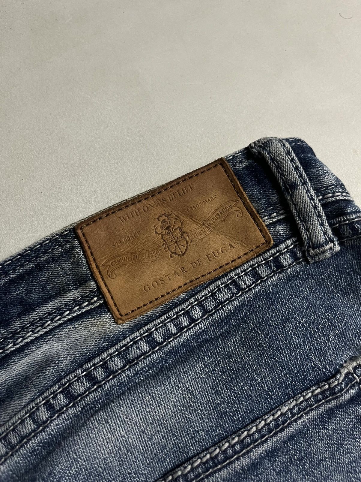 GOSTAR DE FUGA 💥SICK Gostar De Fuga Mudwash distress denim💥 Size US 34 / EU 50 - 8 Thumbnail