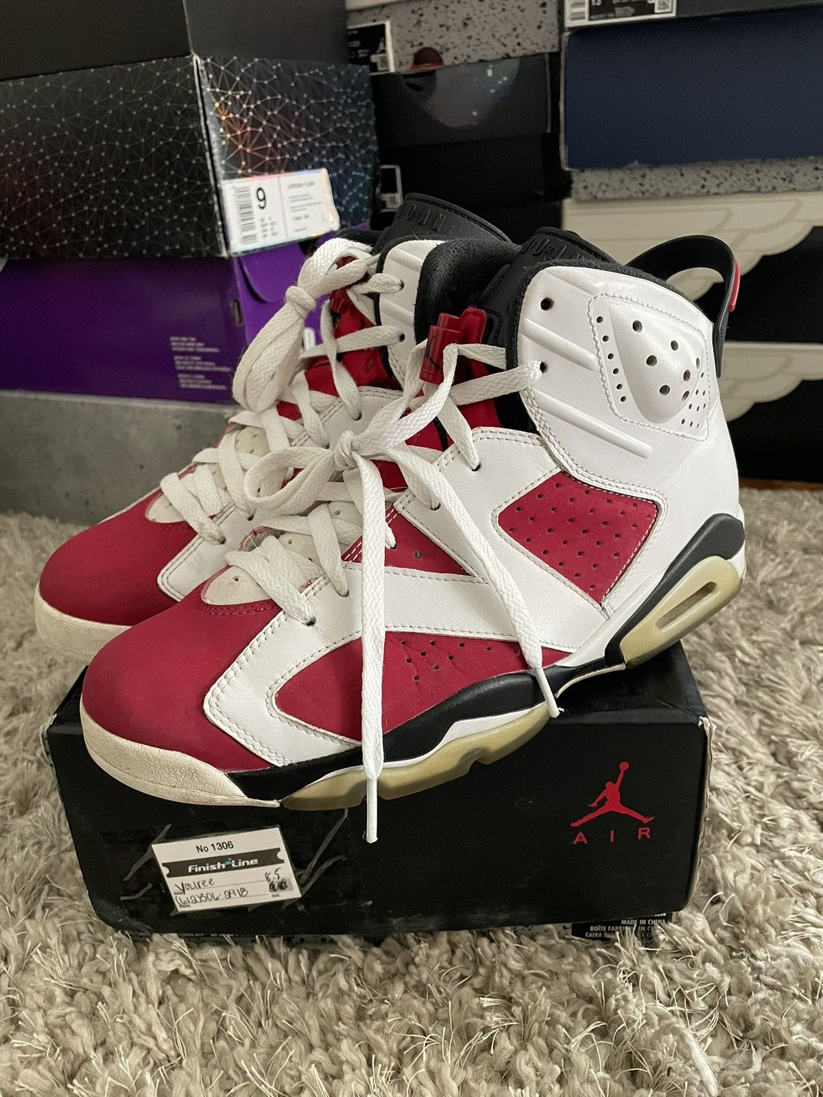 Jordan Brand Jordan 6 Carmine 2014 Size US 8.5 / EU 41-42 - 1 Thumbnail