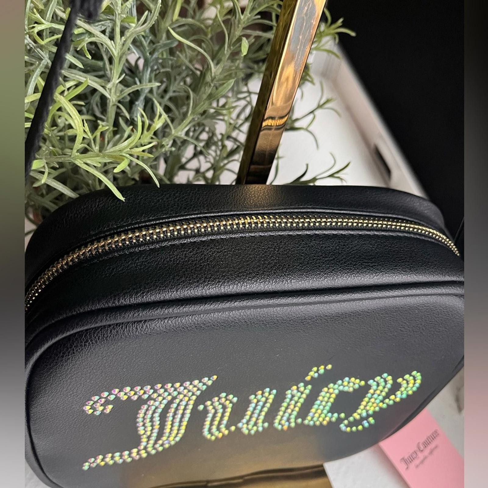 Juicy Couture Jeans Juicy Couture Black Obsession Camera Bag NWT Size ONE SIZE - 4 Thumbnail