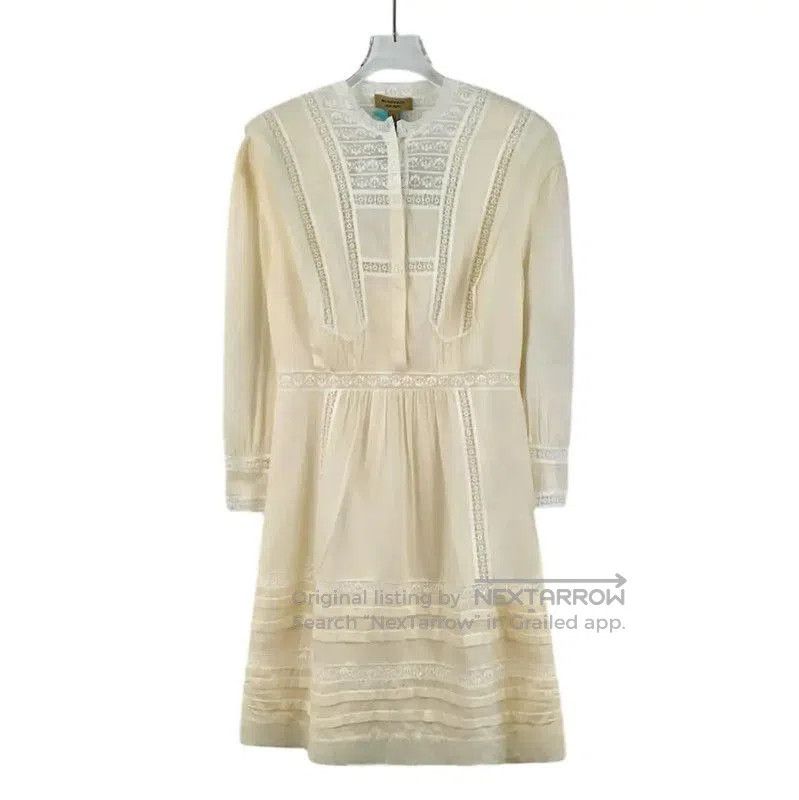 Burberry Burberry Beige Cotton Women's Dress Size S. Size S / US 4 / IT 40 - 1 Thumbnail