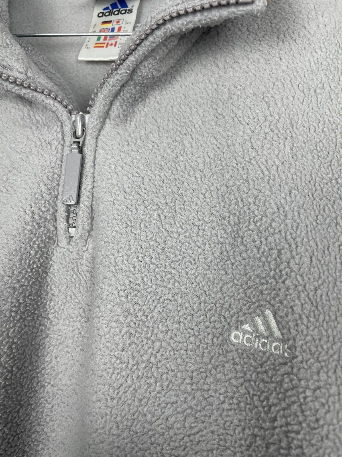 Adidas × Vintage Adidas vintage 90s fleece logo retro sweatshirt Size US XL / EU 56 / 4 - 4 Thumbnail