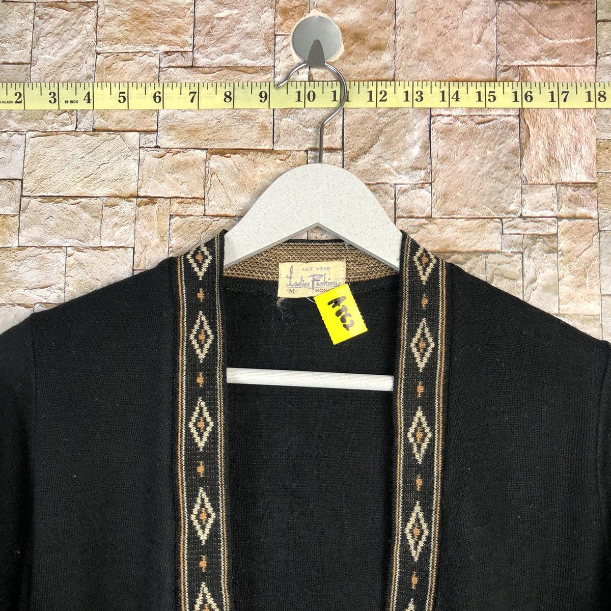 Homespun Knitwear × Japanese Brand Ladies Fashion vintage japan Black Cardigan Knitwear #A862 Size M / US 6-8 / IT 42-44 - 4 Thumbnail