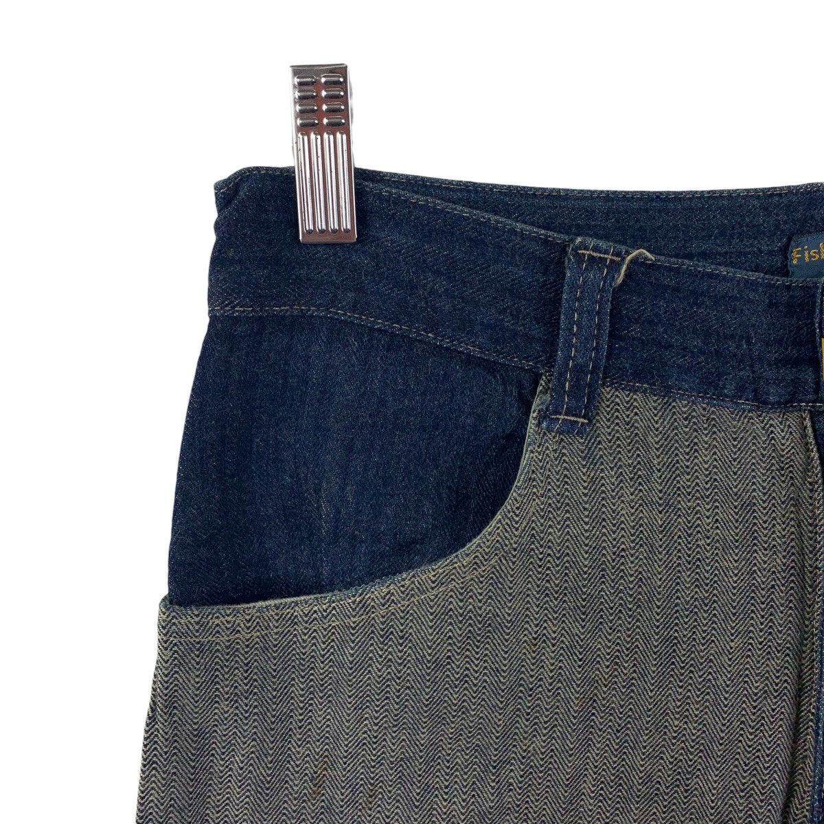 Japanese Brand FISH IN WATER hybrid flare blue jeans japanesebrand Size US 28 / EU 44 - 5 Thumbnail