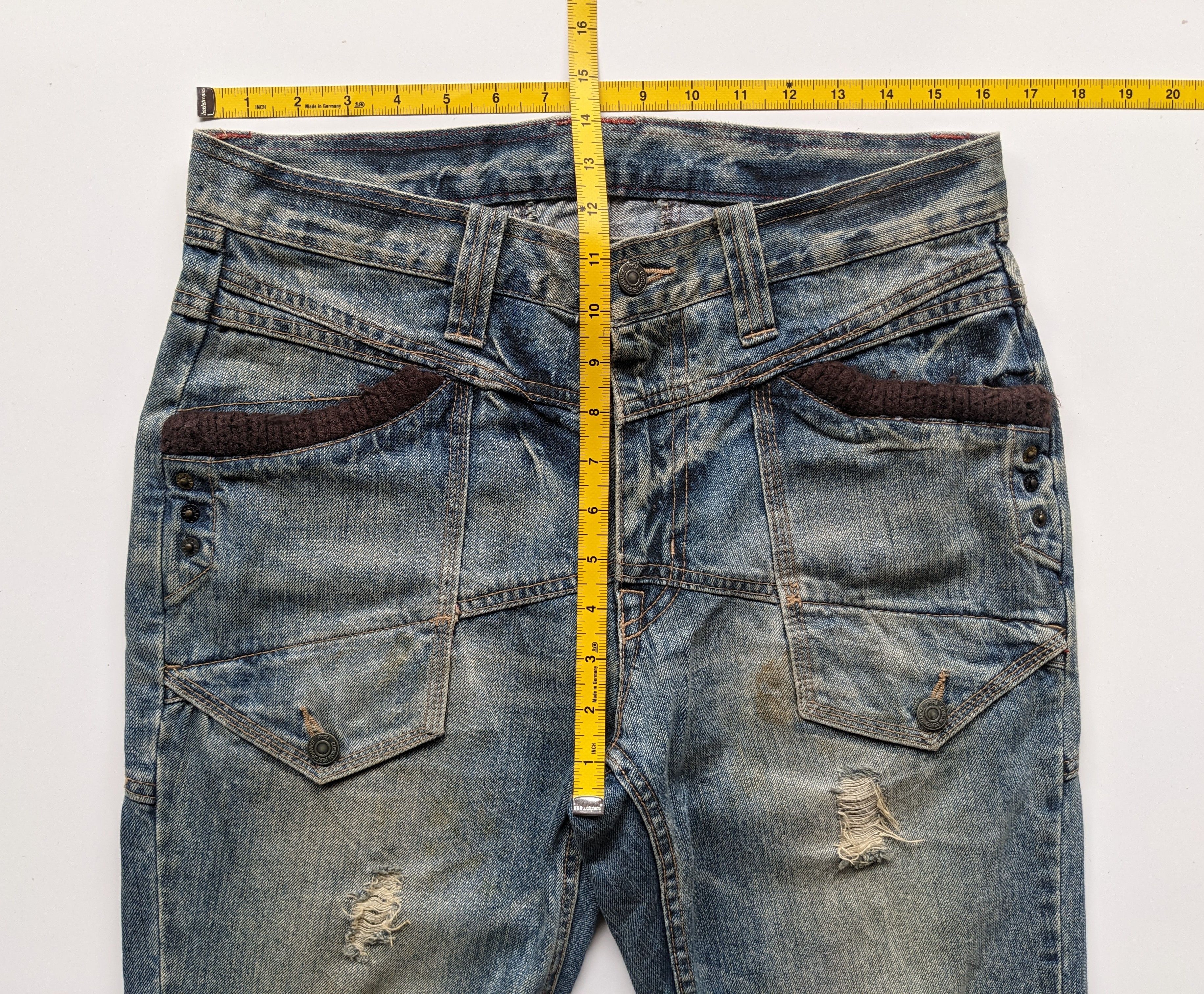If Six Was Nine PPFM acidwash distressed jeans Size US 33 - 7 Thumbnail