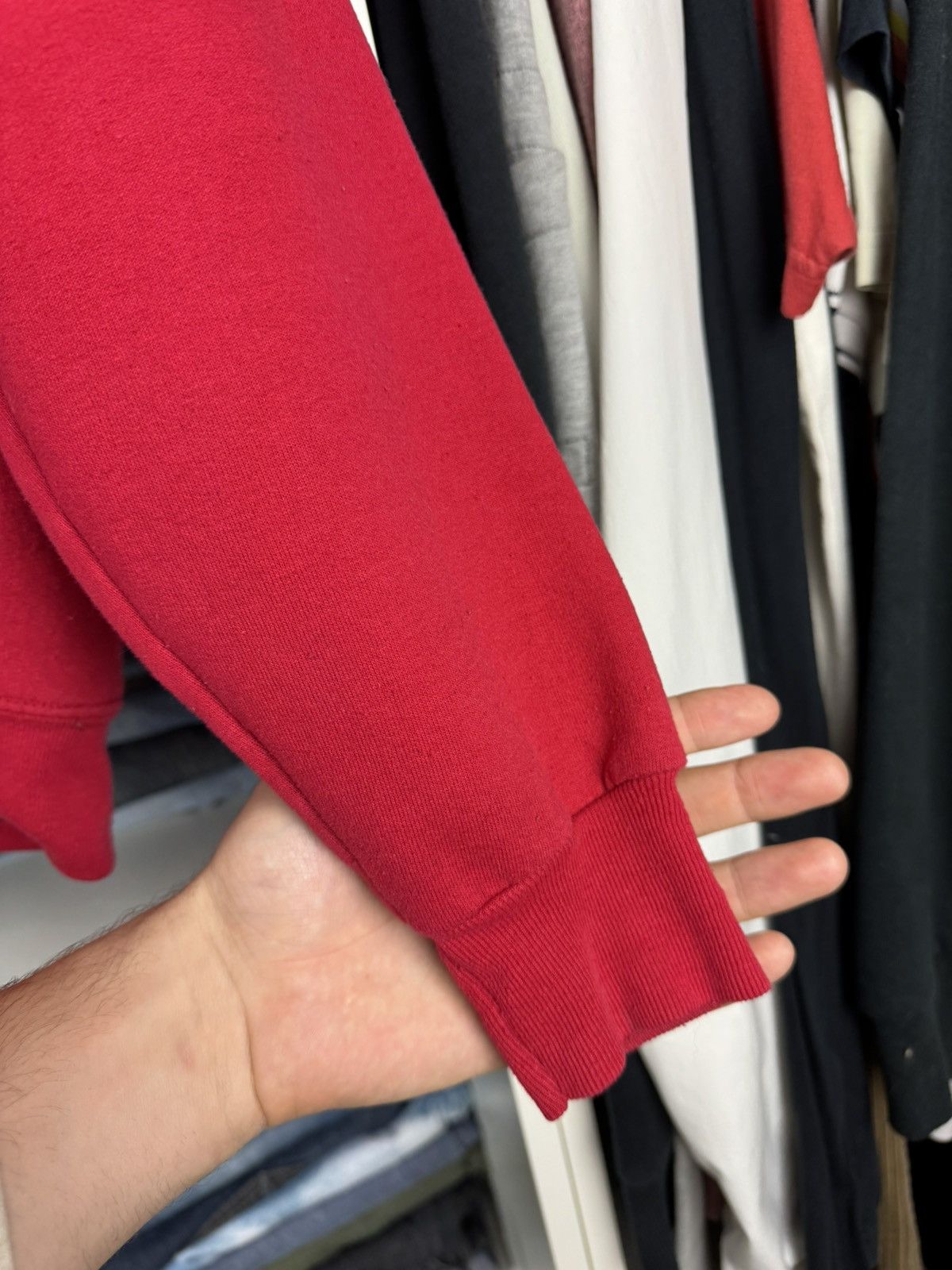Hanes Hanes Red Blank Hoodie Size US XL / EU 56 / 4 - 13 Thumbnail