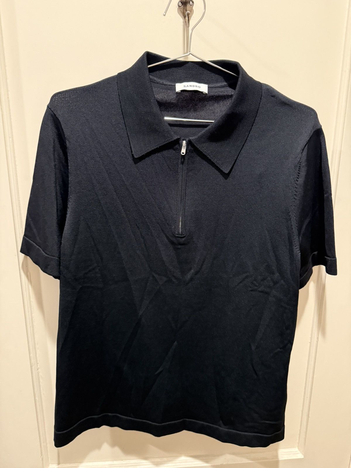 Sandro Pablo Polo Shirt with Zip Collar