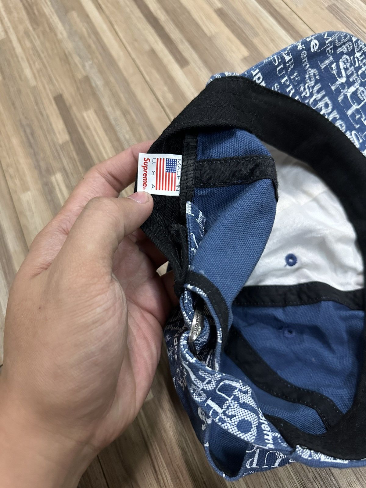 Supreme Supreme Denim 6 Panel Adjustable Hat Size ONE SIZE - 11 Thumbnail