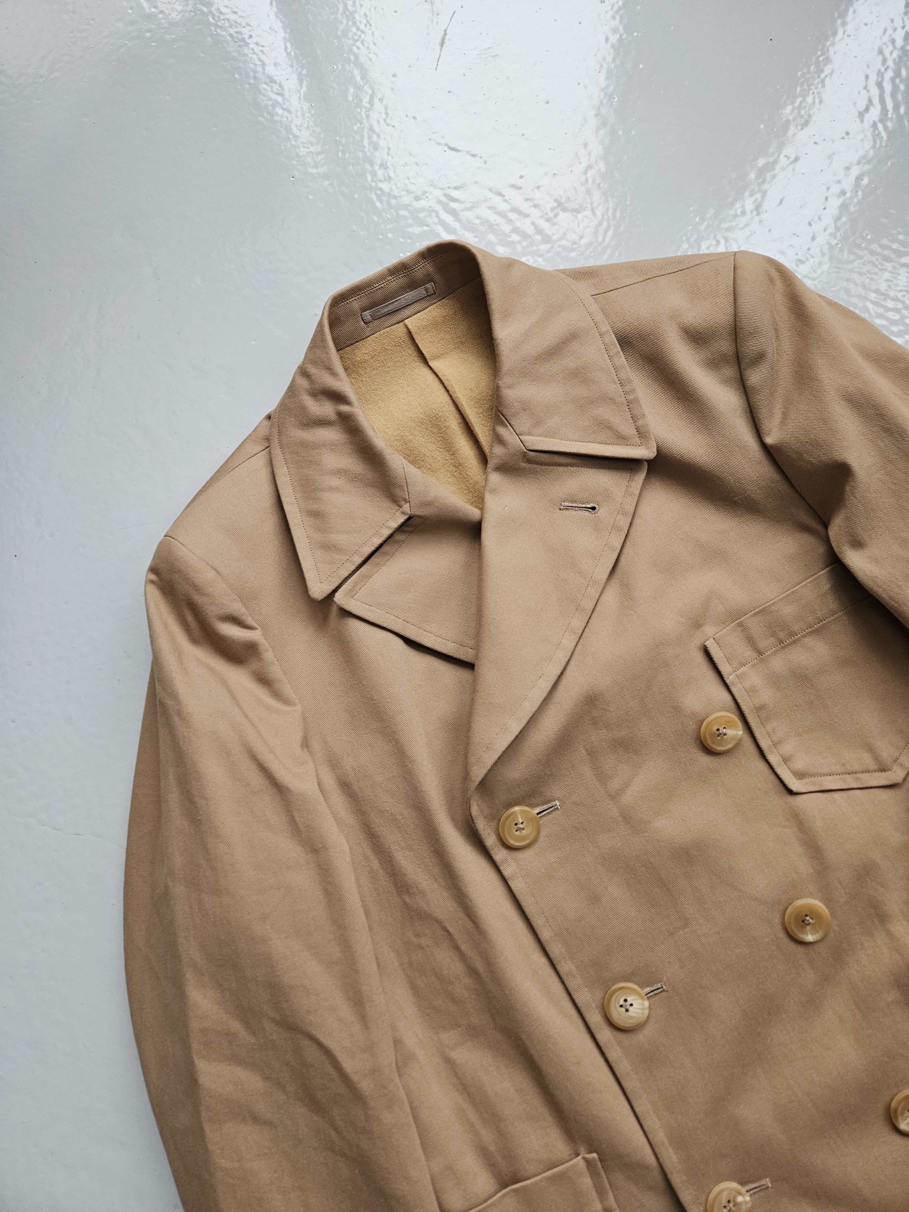 Y's for Men Yohji Yamamoto Y's double breasted reefer jacket peacoat Size US M / EU 48-50 / 2 - 3 Thumbnail