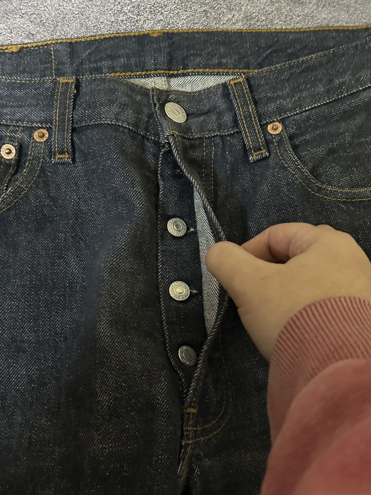 Levi's × Vintage Vintage Levis 501 Wash Denim Men’s 33x34 Pants Jeans USA Size US 33 - 8 Thumbnail