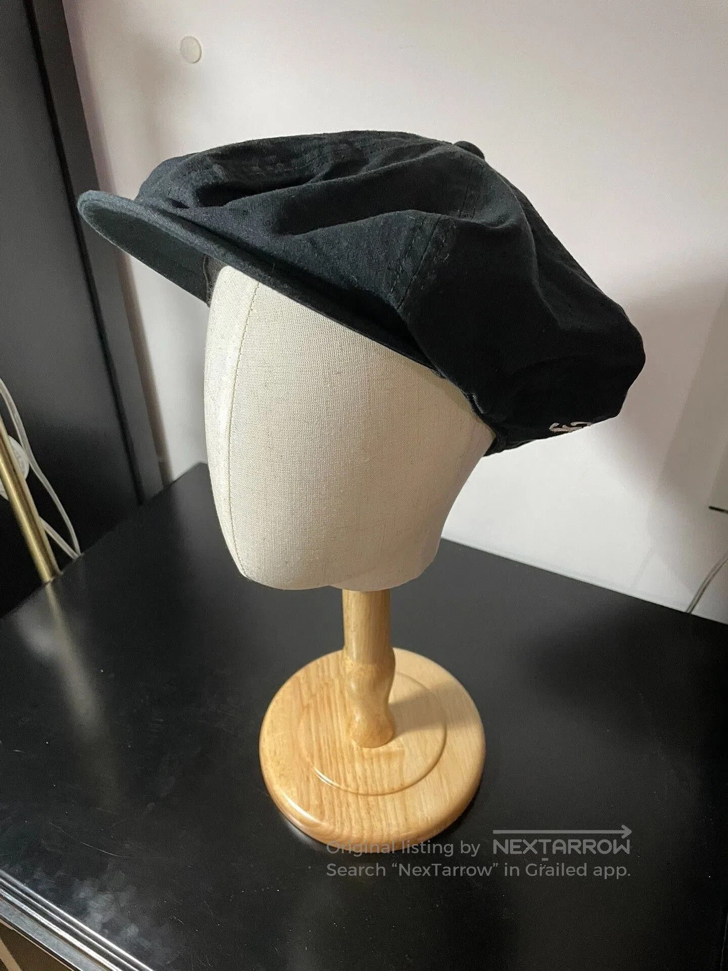 Full Count & Co. Fullcount Vintage Black Newsboy Cap. Size ONE SIZE - 5 Thumbnail