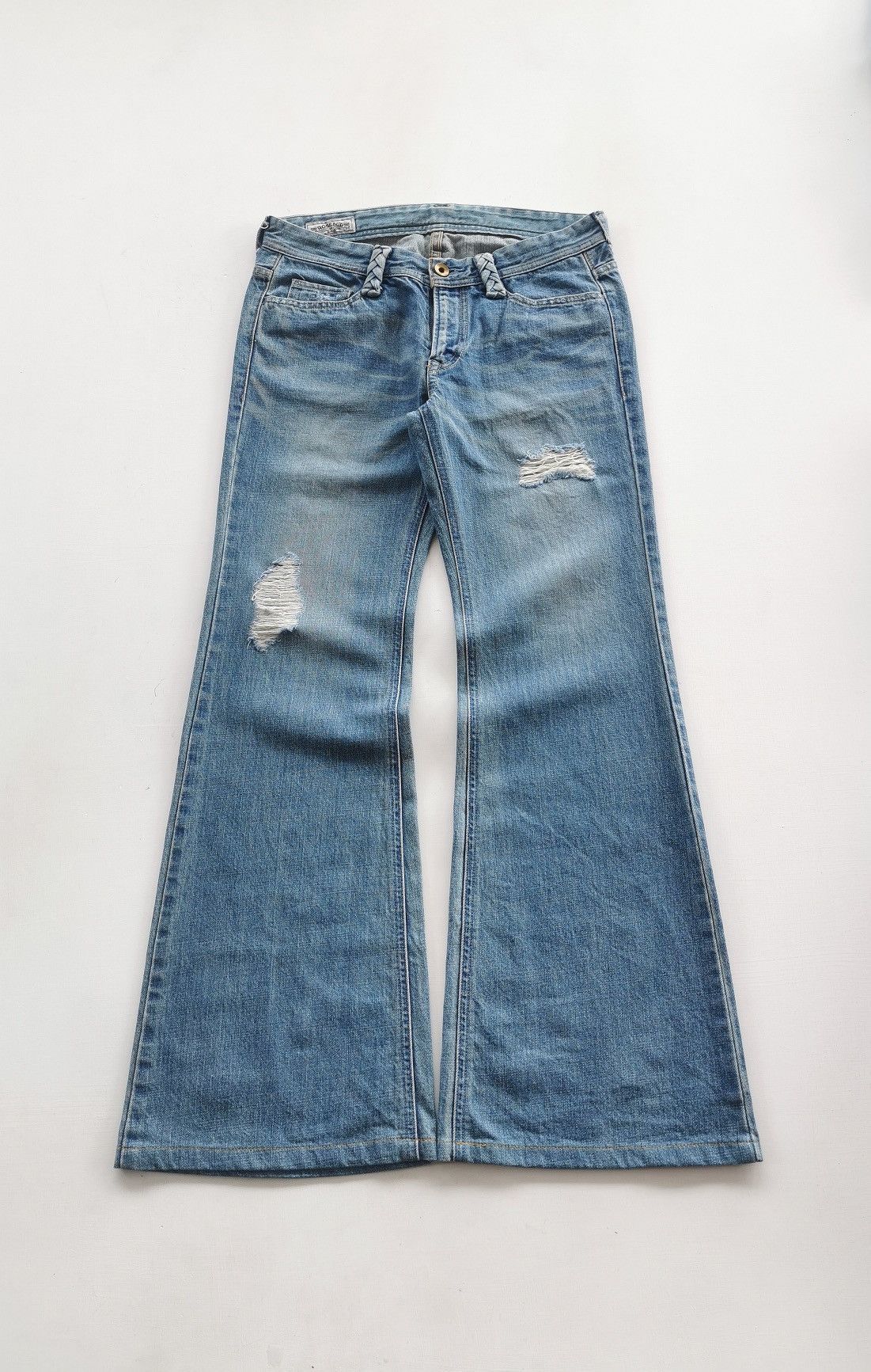 Japanese Brand Wide Flared Rosebud Japan Jeans Size US 28 / EU 44 - 1 Thumbnail
