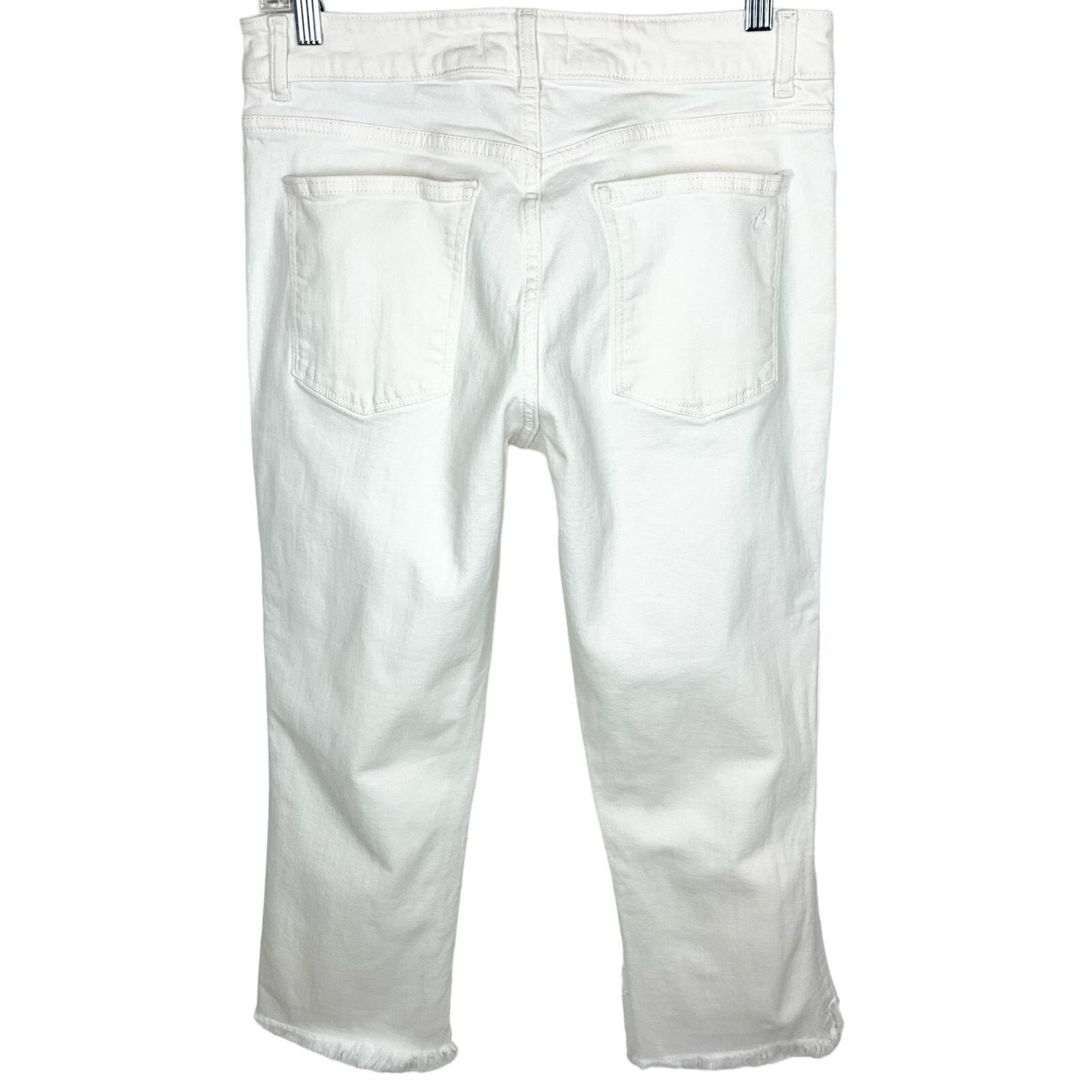 DL1961 DL1961 Patti High Rise Straight Jeans Donovan White Size 29 Size 29" - 3 Thumbnail