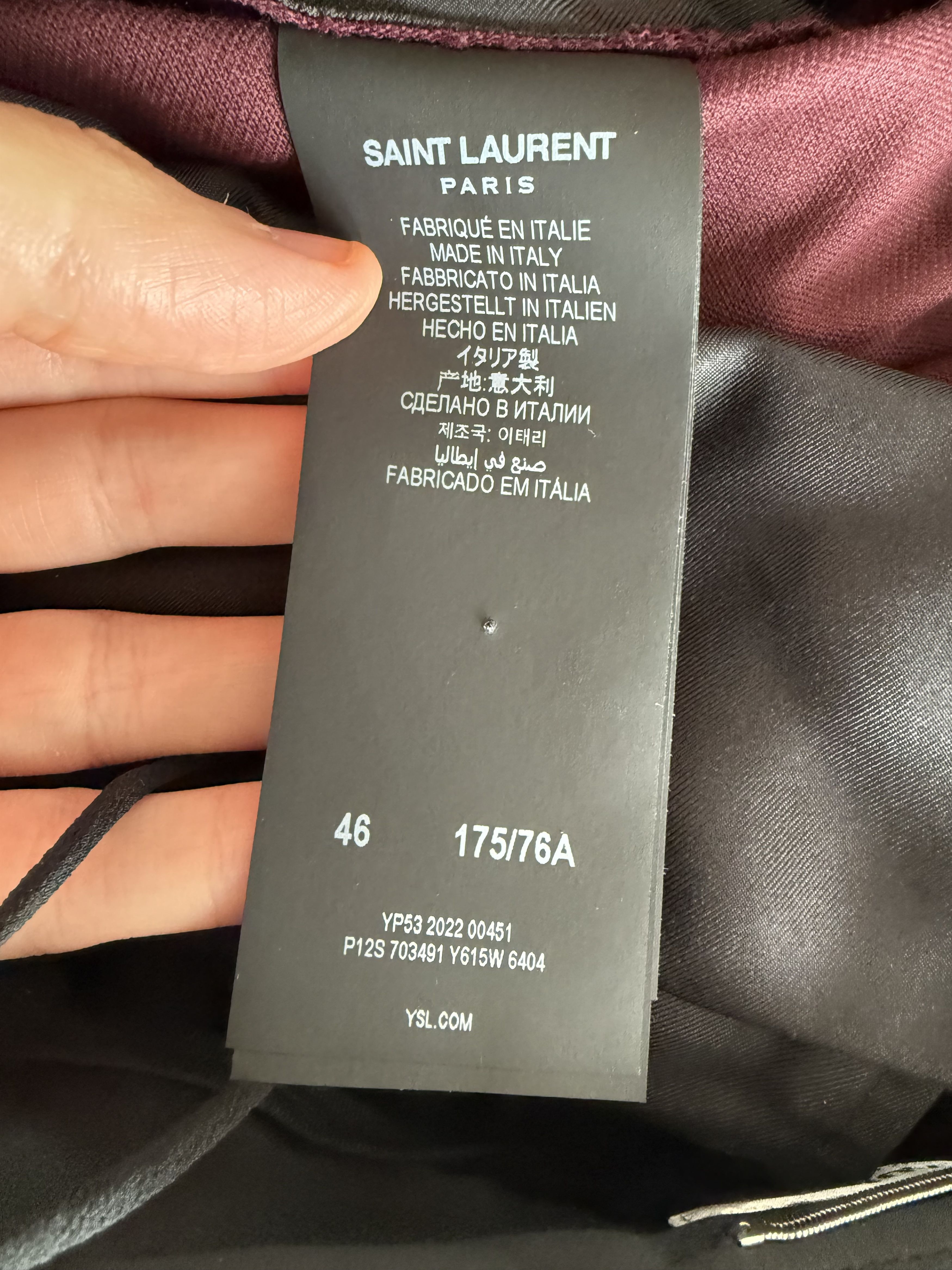 Saint Laurent Paris FW22' Saint Laurent Carrot-fit Velvet Pants Size US 30 / EU 46 - 15 Thumbnail
