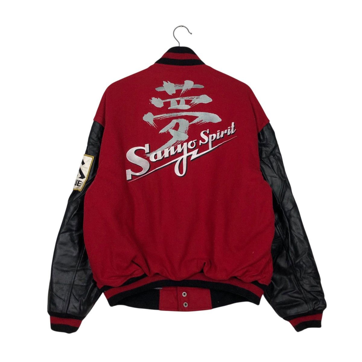 Japanese Brand 📌Vintage Varsity Leather Jacket Wild Knight Embroidery Size US L / EU 52-54 / 3 - 10 Thumbnail