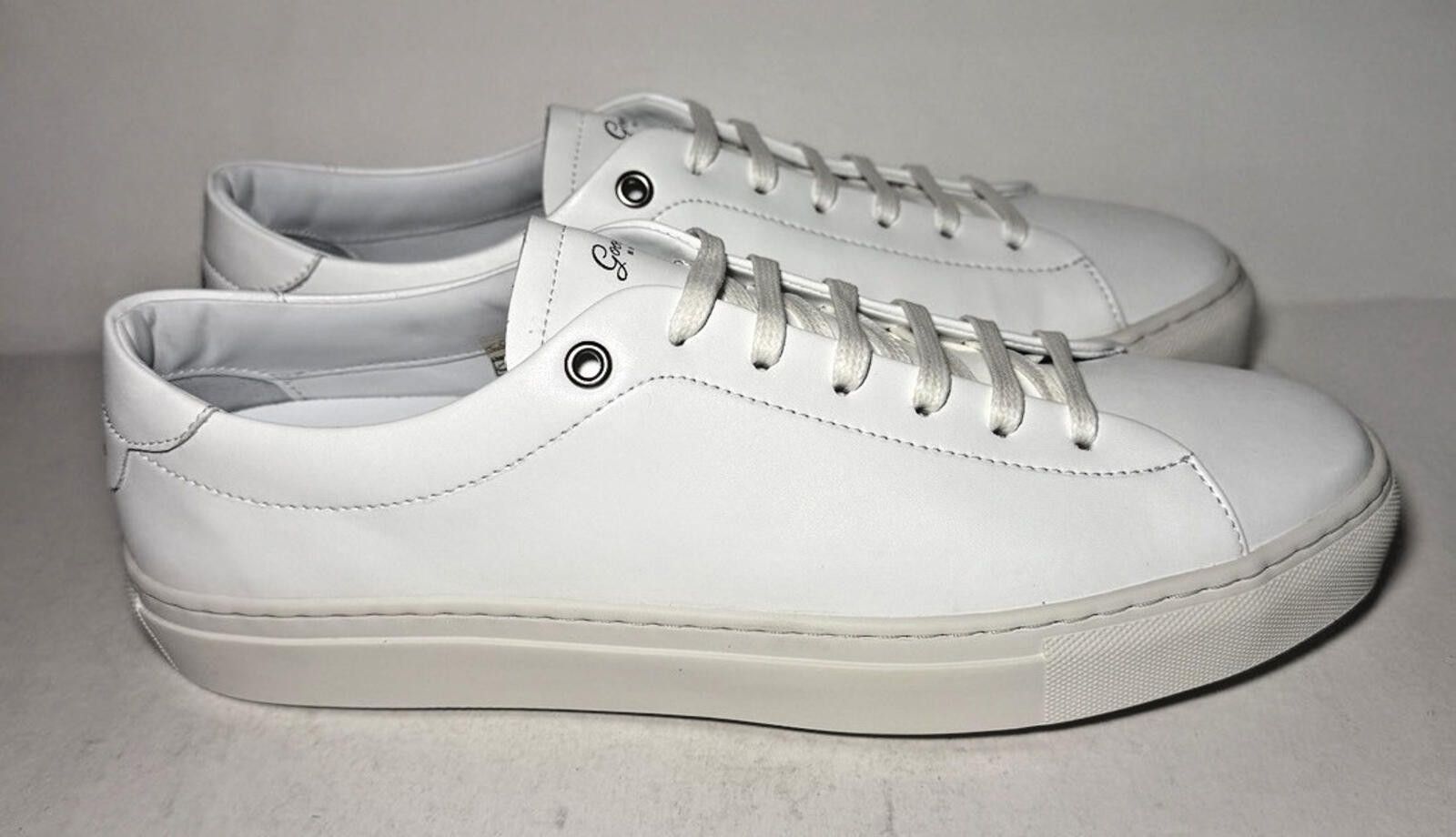 Good Man Brand GOOD MAN BRAND Edge Low Top Sneaker Nappa Leather White Size US 10.5 / EU 43-44 - 3 Thumbnail