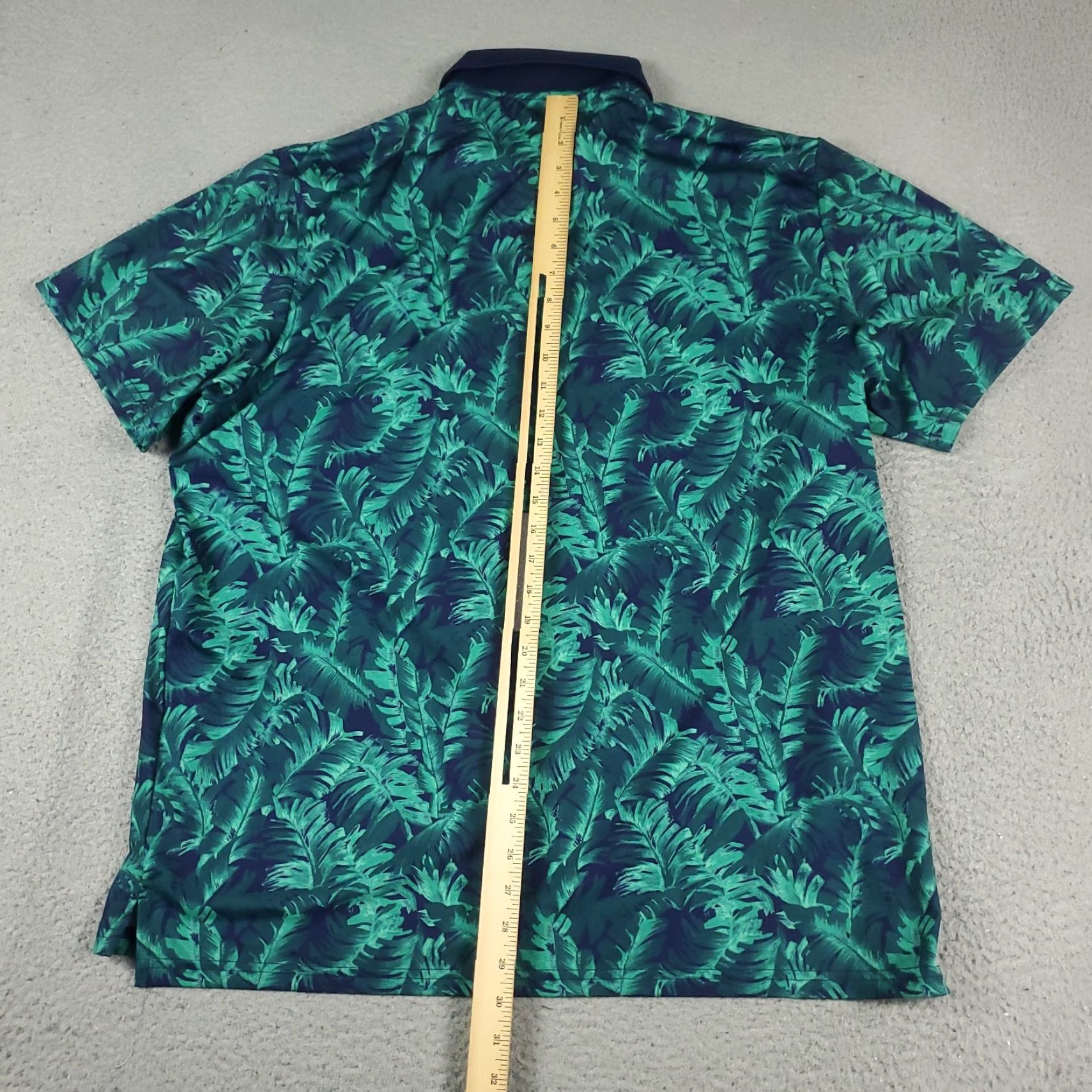 Bonobos Bonobos Polo Shirt Mens Size Medium Blue Green Floral Short Sleeve Collared Cotton Blend Casual Polo Shirt Mens M Blue Green Size US M / EU 48-50 / 2 - 3 Thumbnail
