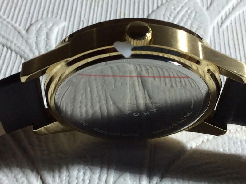 Designer Unknown gold dial black leather strap watch Size ONE SIZE - 10 Thumbnail