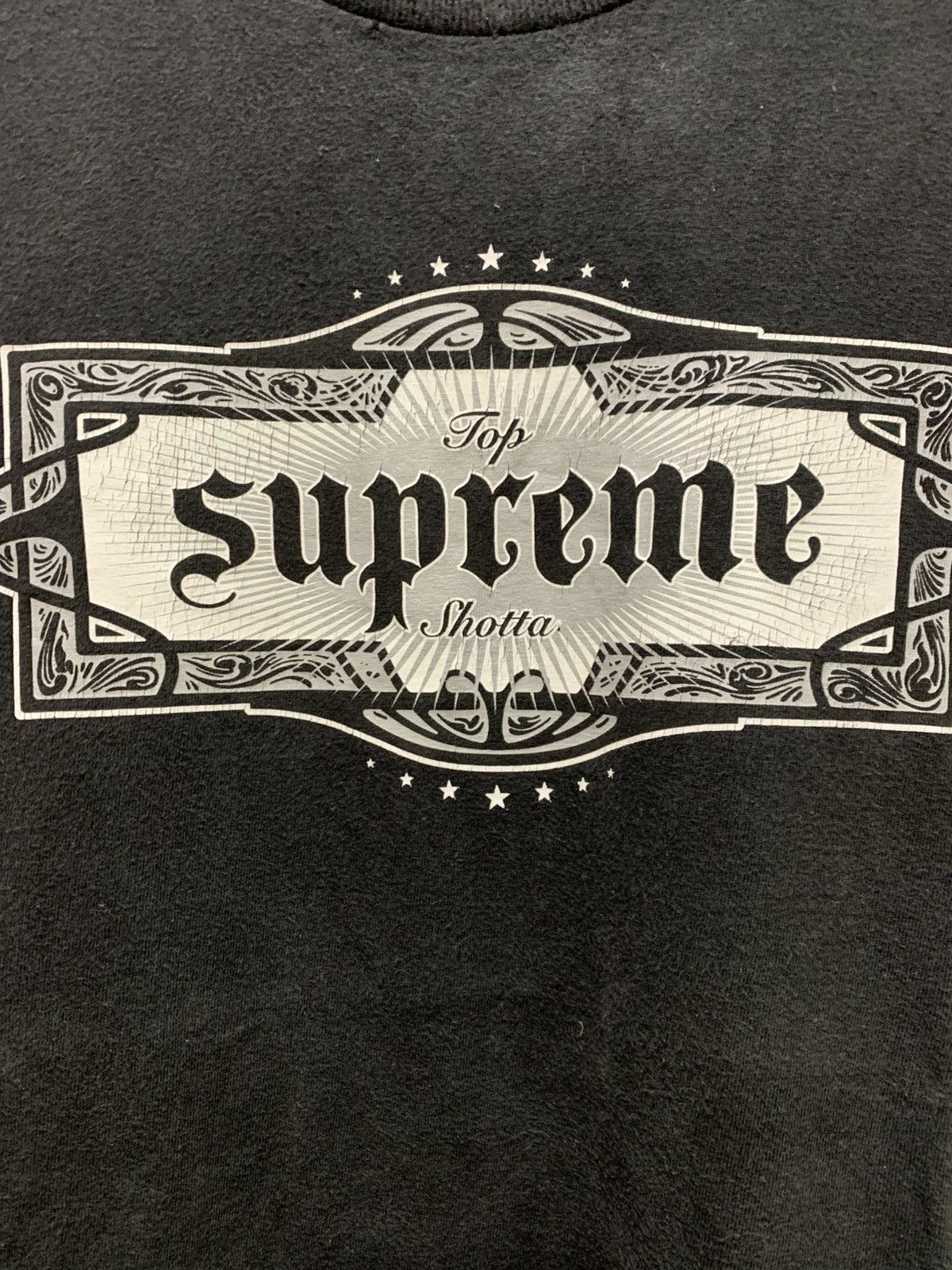 Supreme Supreme SS22 Top Shotta Tee- Black -L Size US L / EU 52-54 / 3 - 3 Thumbnail