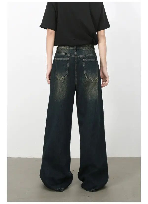 Japanese Brand Eno American retro high street distressed jeans men's loose Size US 32 / EU 48 - 6 Thumbnail