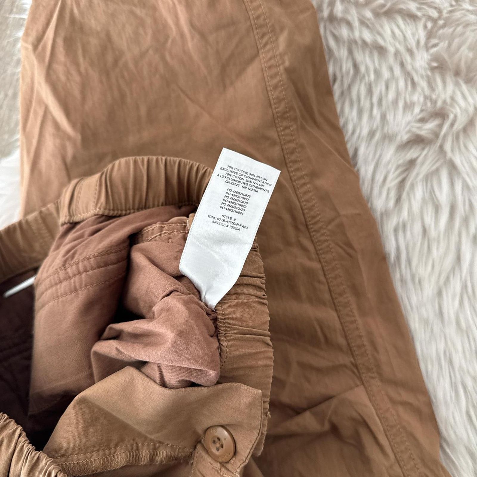Aritzia NWOT ARITZIA TNA Squad Pocket Parachute Pant - Camel XXS Size 24" / US 00 / IT 34 - 5 Thumbnail