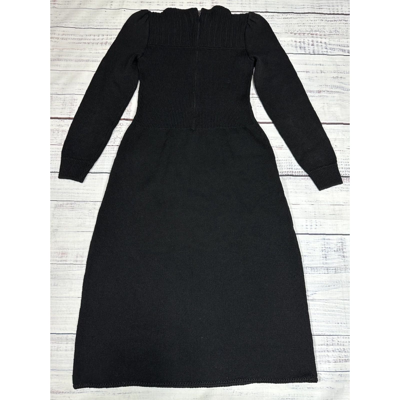 rib-knit mock turtleneck dress RIB KNIT TURTLENECK CONTOUR DRESS Dusk Blue / XS