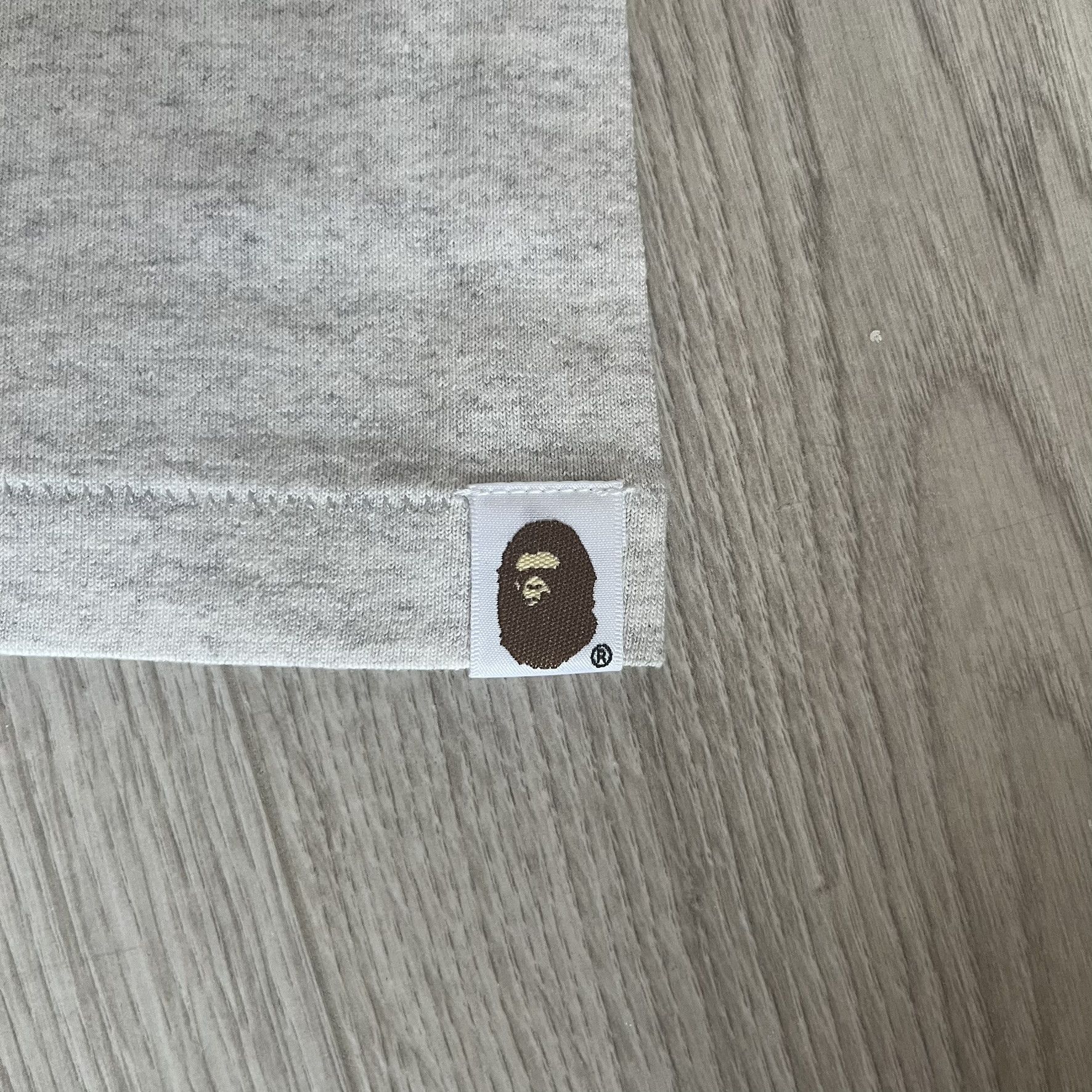 Bape Bape Classic Big Ape Head Gray Tee Large Size US L / EU 52-54 / 3 - 5 Thumbnail