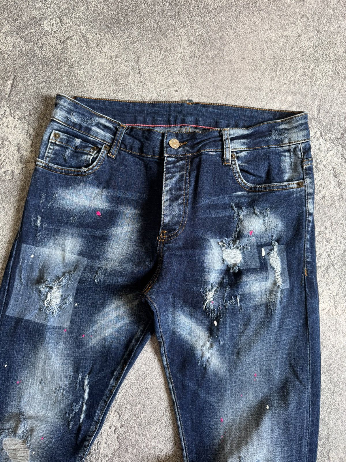 Dsquared2 Dsquared2 31/32 Destressed denim pants jeans trousers y2k Size US 31 - 3 Thumbnail