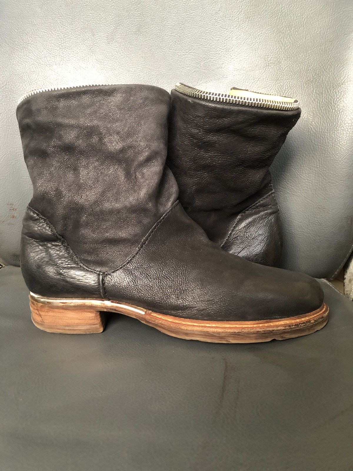 A.S.98 A.S 98 Black Calfskin Leather Women’s Boots Size 37 Size US 6.5 / IT 36.5 - 2 Thumbnail
