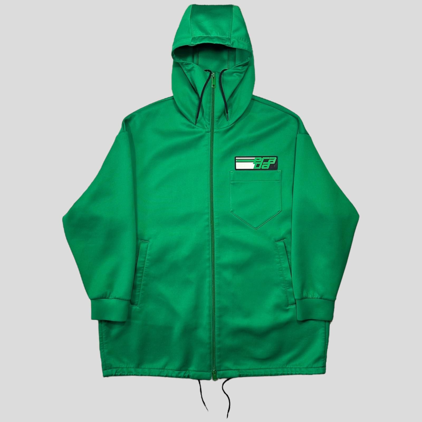 Prada Prada 2018 Rubber Race Logo Technical Parka Jacket - XS (M) Size US M / EU 48-50 / 2 - 1 Thumbnail