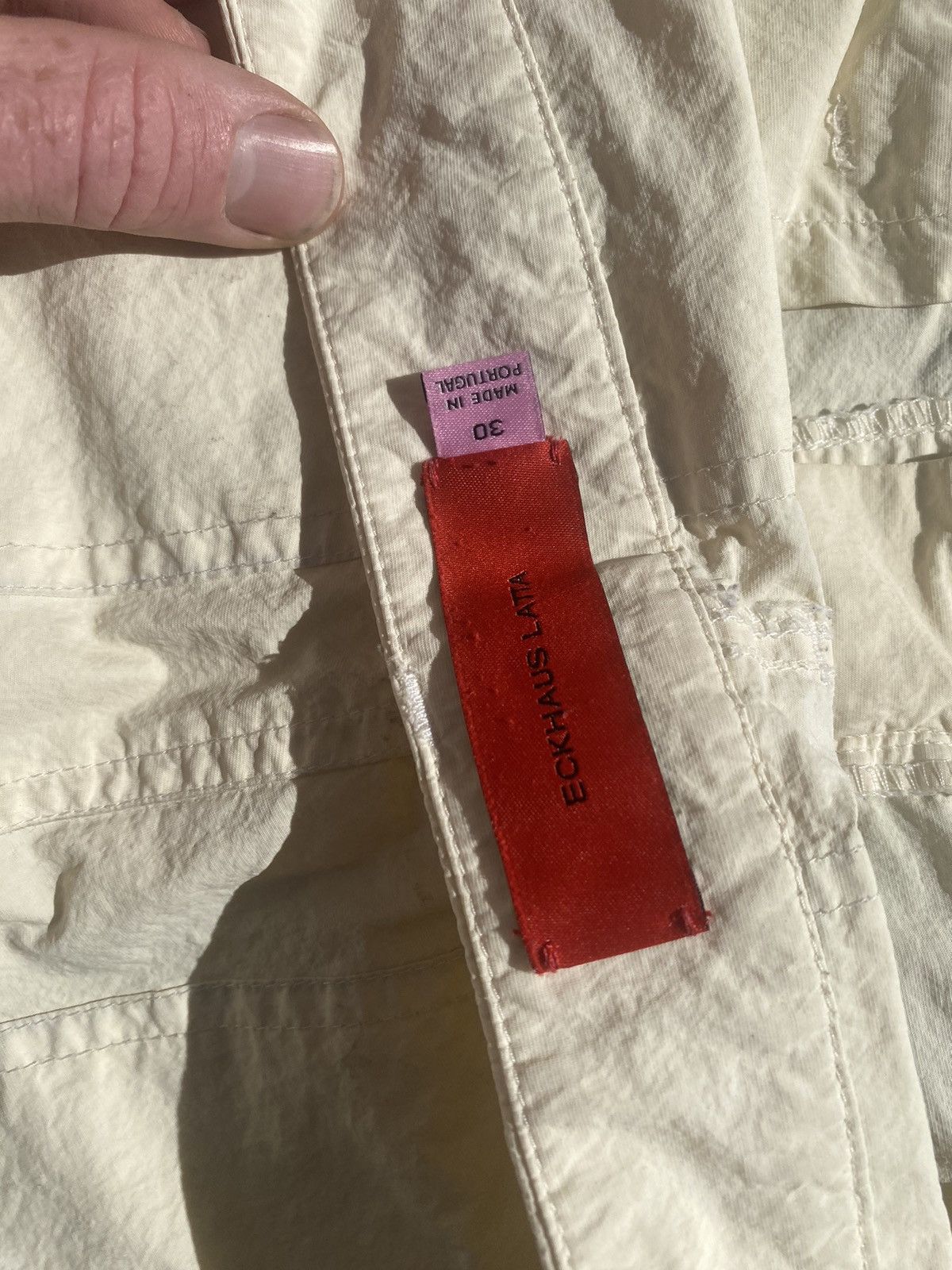 Eckhaus Latta Panel pants off white Size US 30 / EU 46 - 4 Thumbnail
