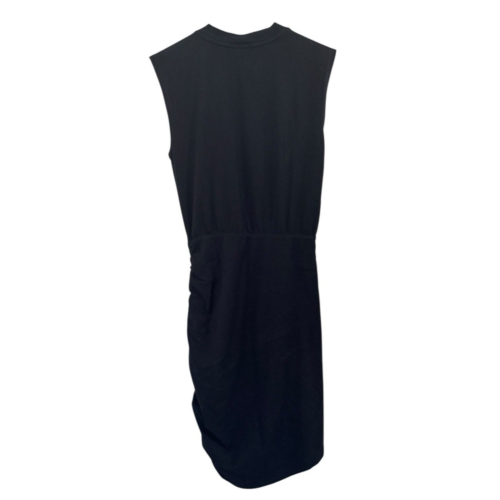 Pam & Gela PAM & GELA Black Muscle Sleeve Shirred Ruched Mini Dress PXS Size XS / US 0-2 / IT 36-38 - 6 Thumbnail
