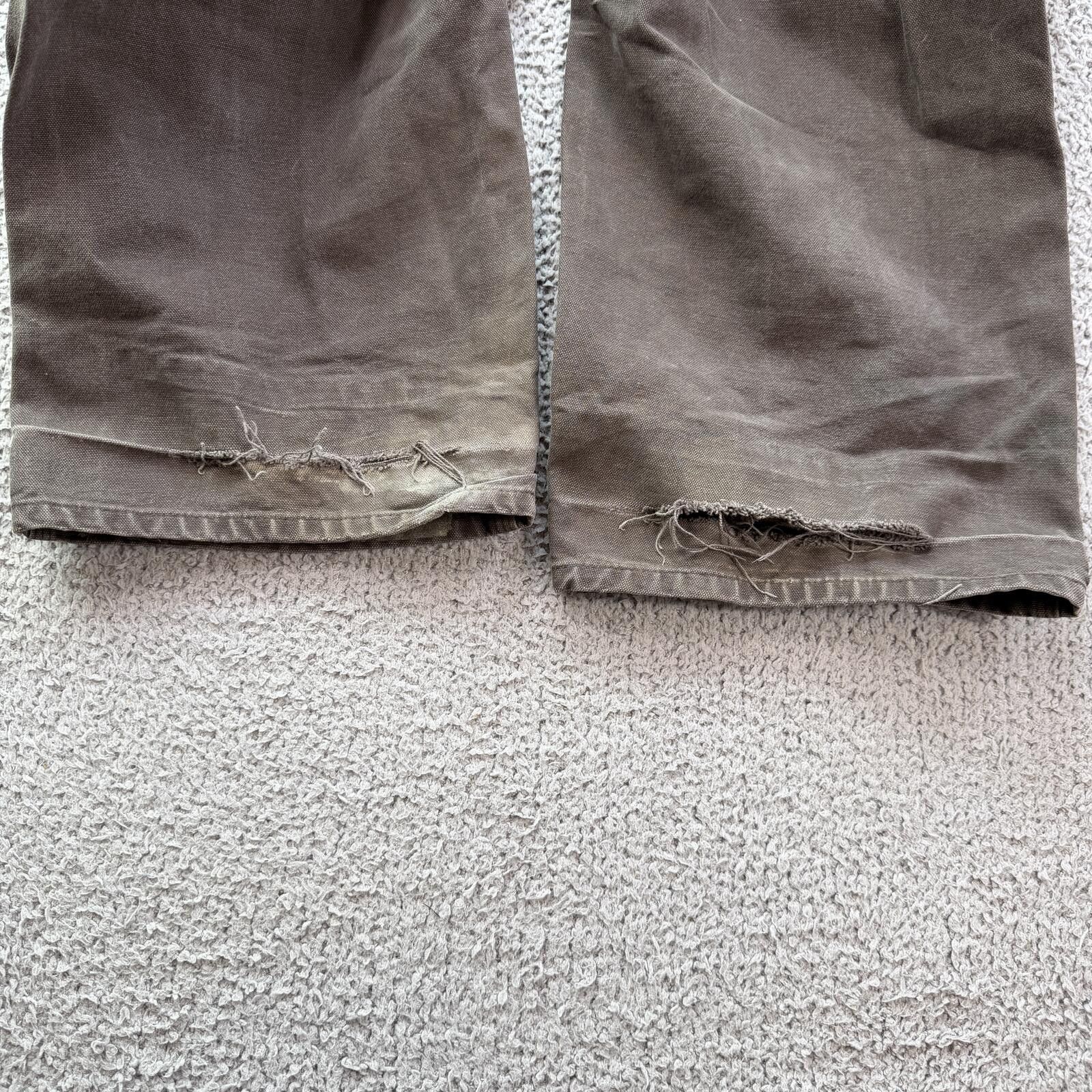 Carhartt Carhartt B11 Dungaree Work Pants Gray 38x32 Distressed Size US 38 / EU 54 - 6 Thumbnail