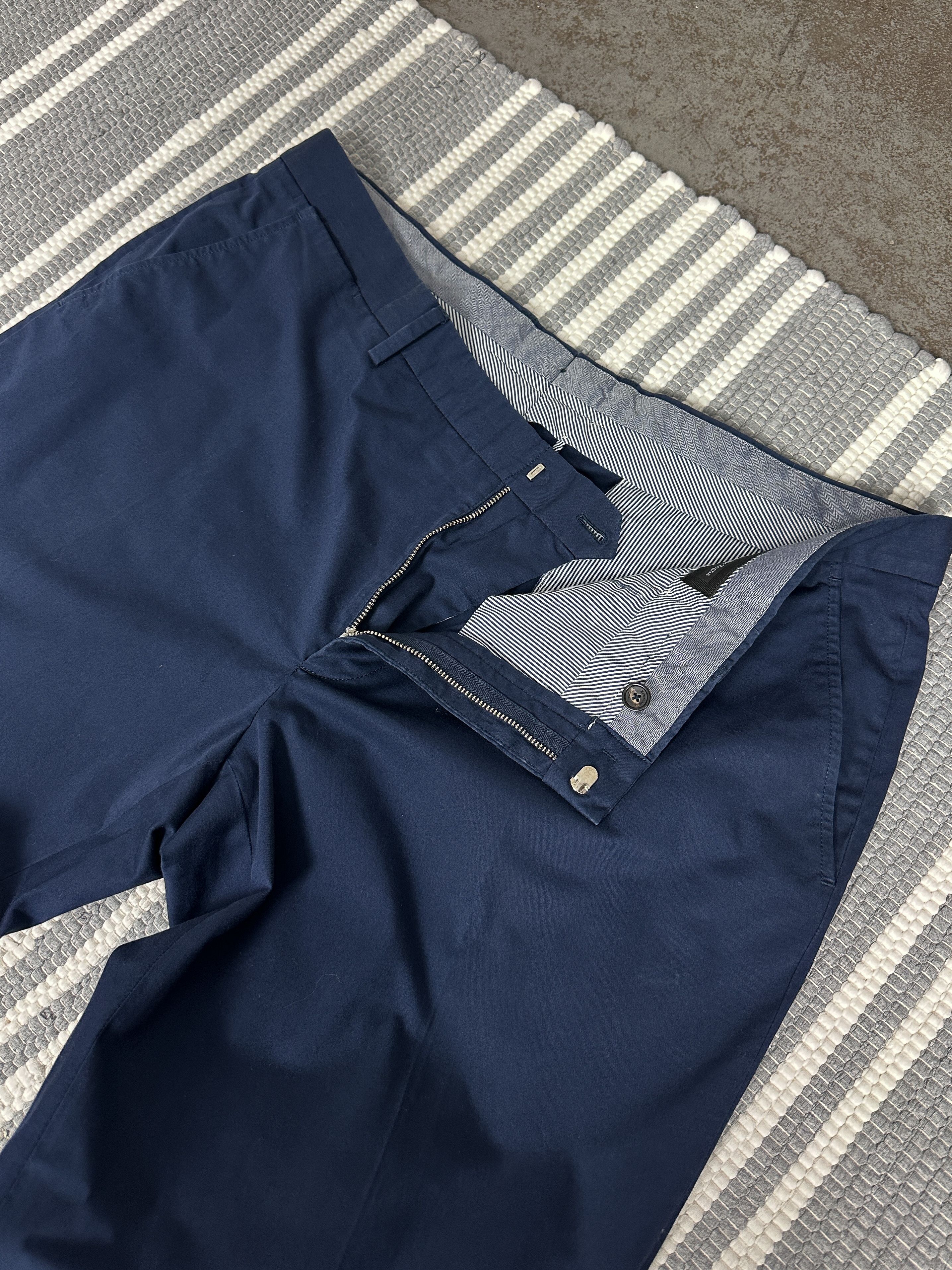 Ermenegildo Zegna Ermenegildo Zegna Blue Dress Trousers Pants Size US 36 / EU 52 - 3 Thumbnail