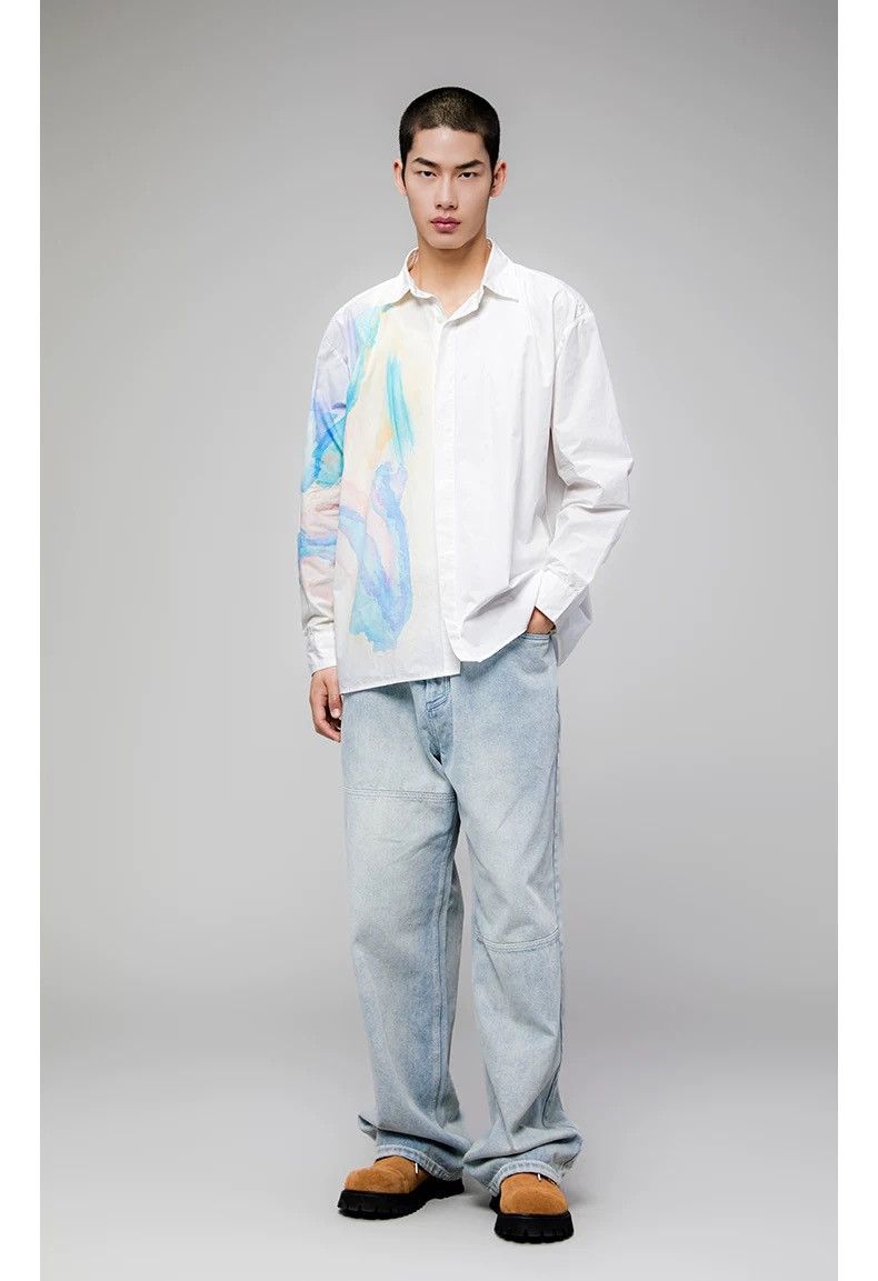 Other Fade-effect Multi-color Button Up Shirt Size US M / EU 48-50 / 2 - 7 Thumbnail