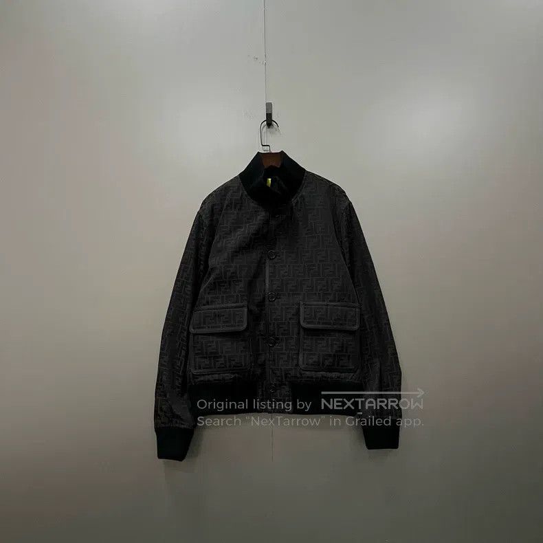 Fendi Fendi Full-printed old logo stand collar jacket with doubl Size US S / EU 44-46 / 1 - 1 Thumbnail