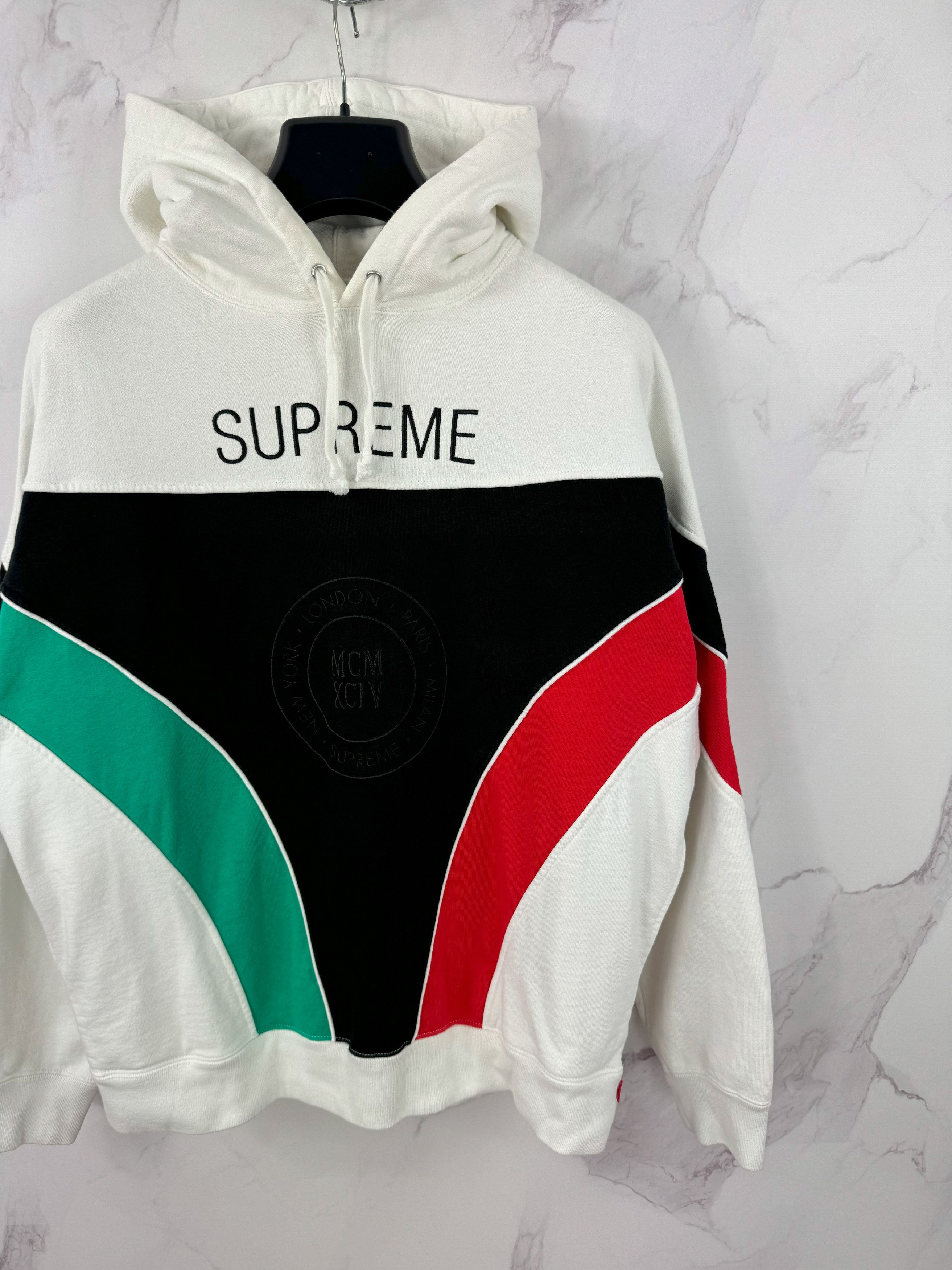 Supreme Supreme Milan Hooded Sweatshirt SS 2020 White Size M Size US M / EU 48-50 / 2 - 2 Thumbnail