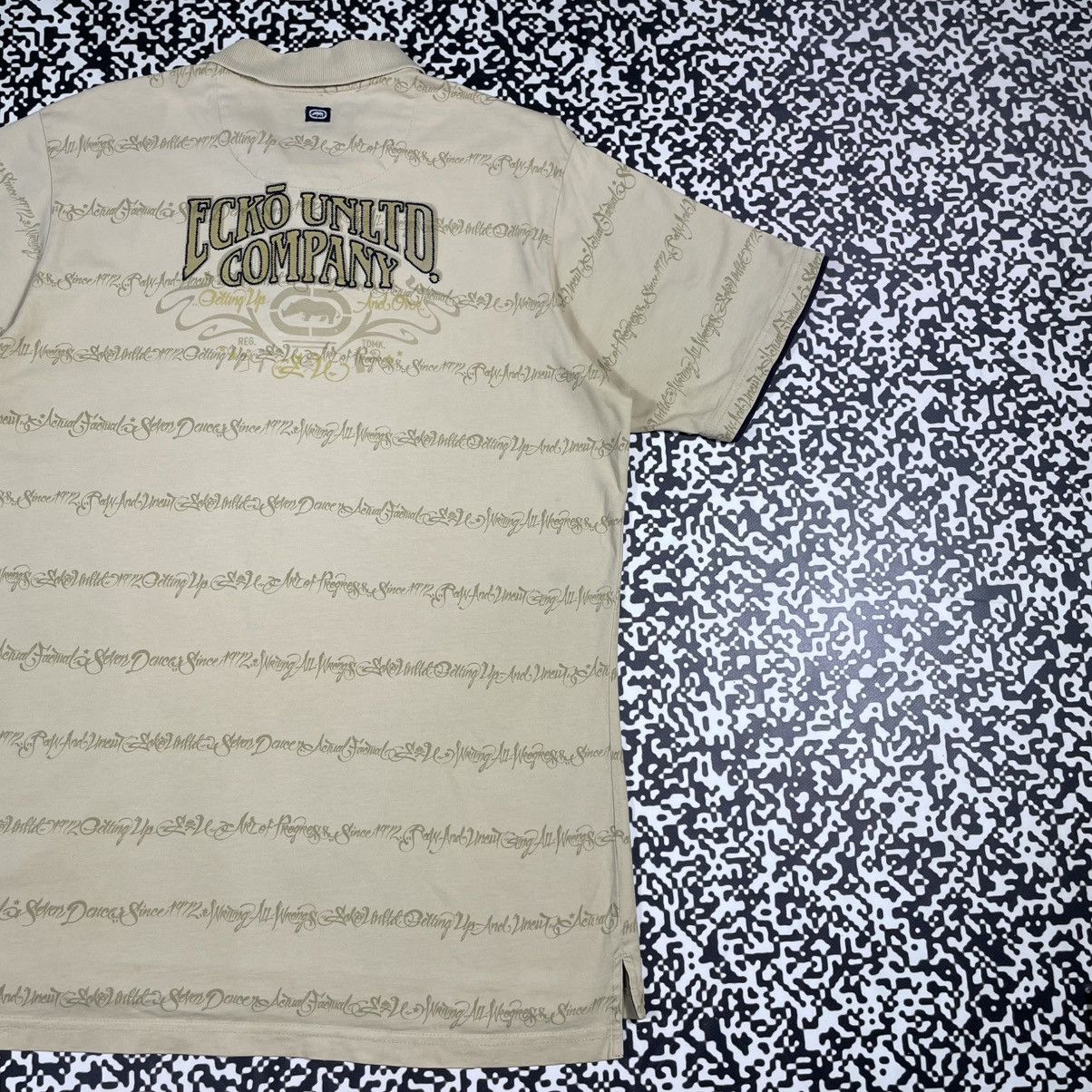 Ecko Unltd. Vintage Y2K Ecko Unlimited UNLTD Rap Polo Retro T-shirt Size US XXL / EU 58 / 5 - 4 Thumbnail