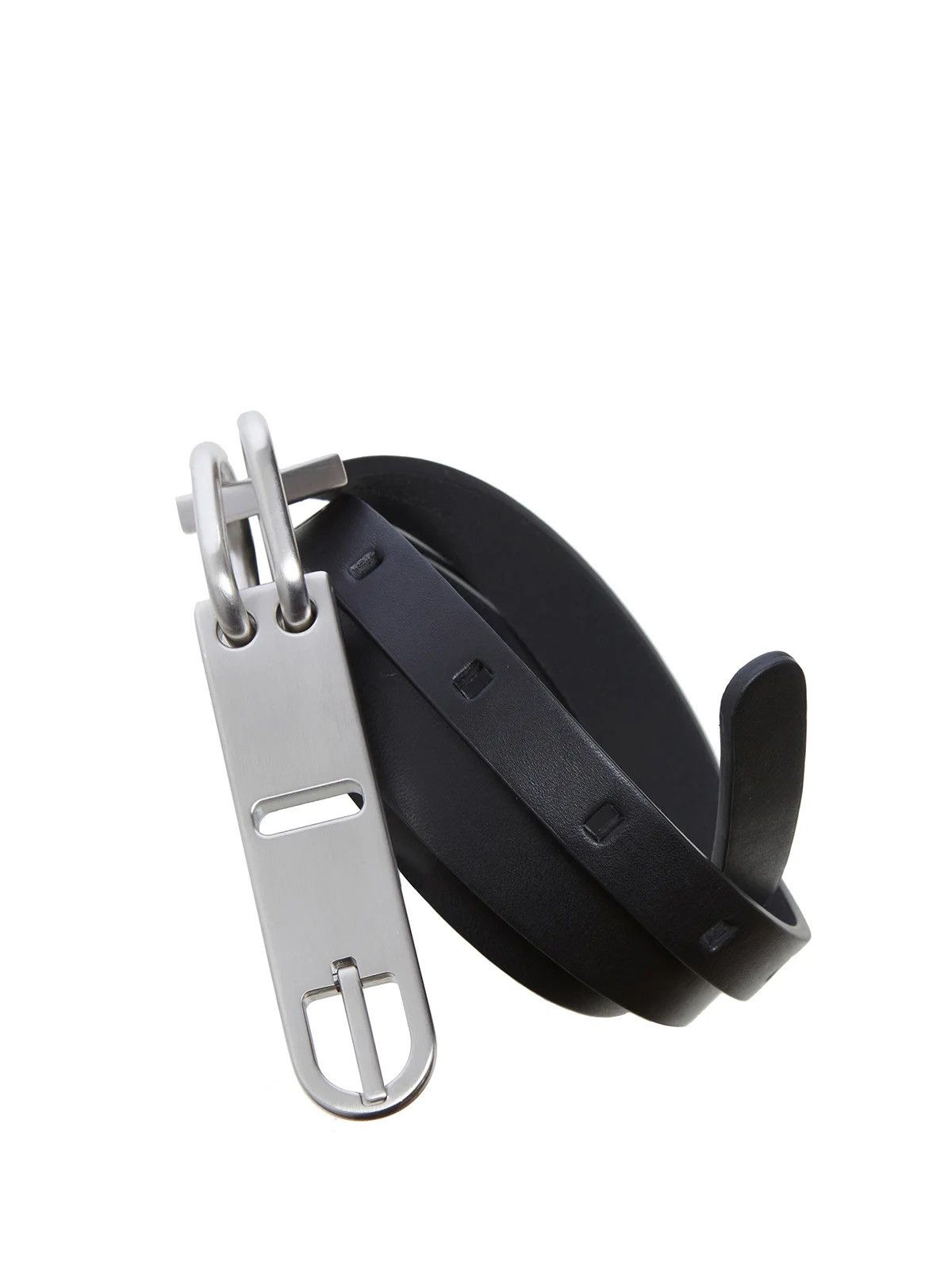Rick Owens New/Box TECUATL Black Cow Bull Tongue Leather XL Long Belt Size ONE SIZE - 3 Thumbnail