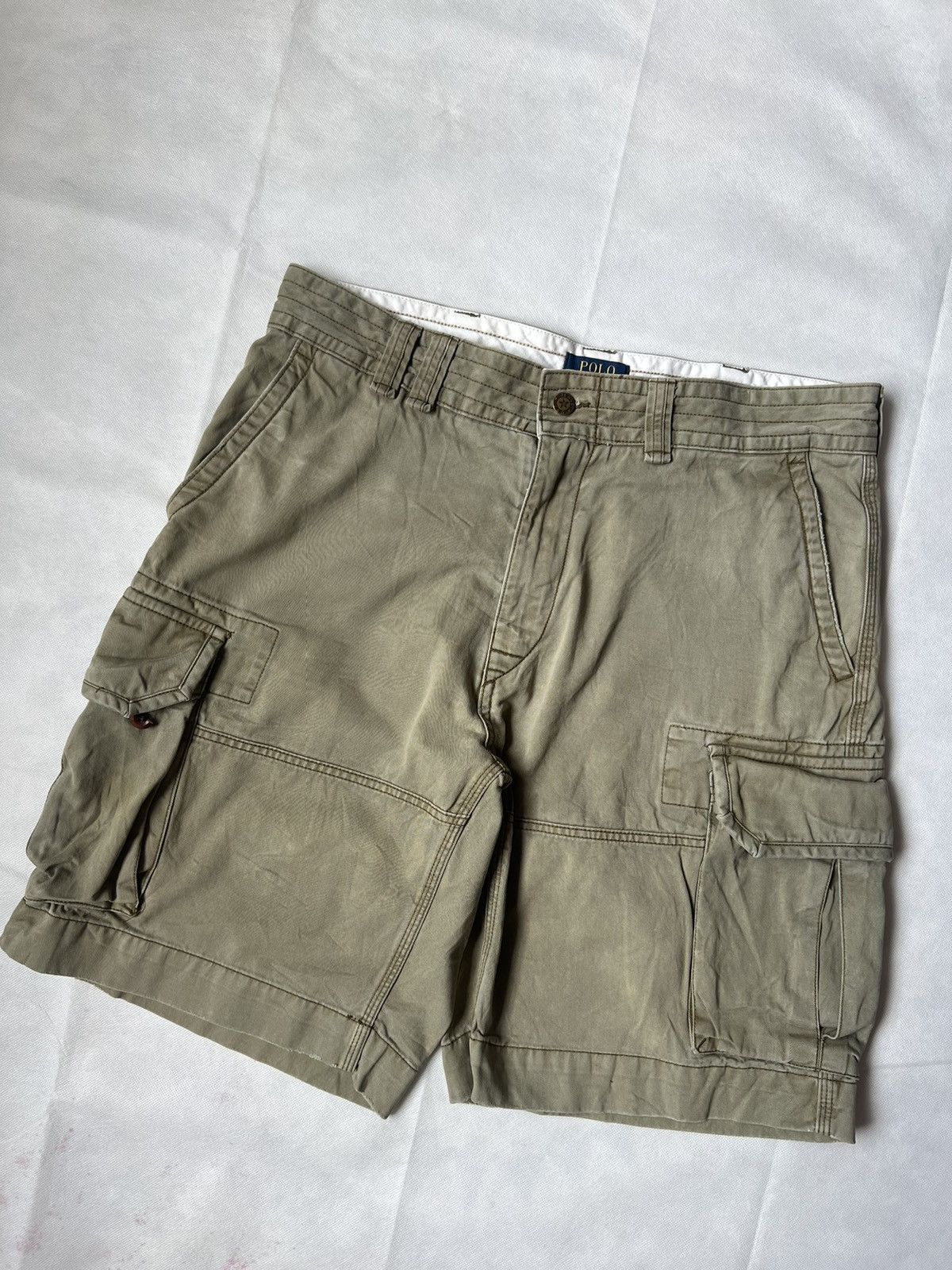 Polo Ralph Lauren Polo Ralph Lauren Green Washed Army Short Cargo Size US 36 / EU 52 - 2 Thumbnail