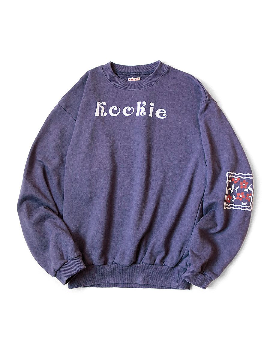 Image of Kapital Kookie Print Sweatshirt in Purple, Men's (Size XL)