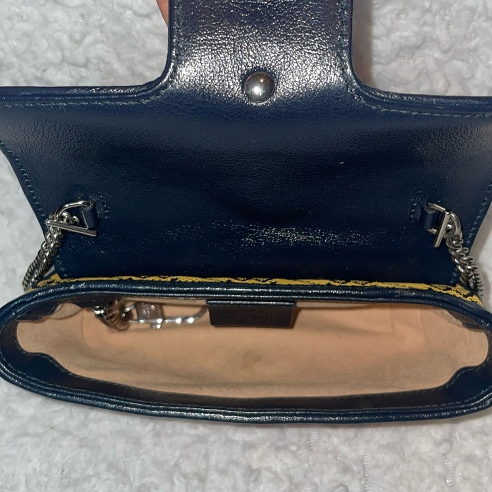 Gucci Gucci GG Marmont Super Mini Colorblock Bag 476433 Size ONE SIZE - 13 Thumbnail