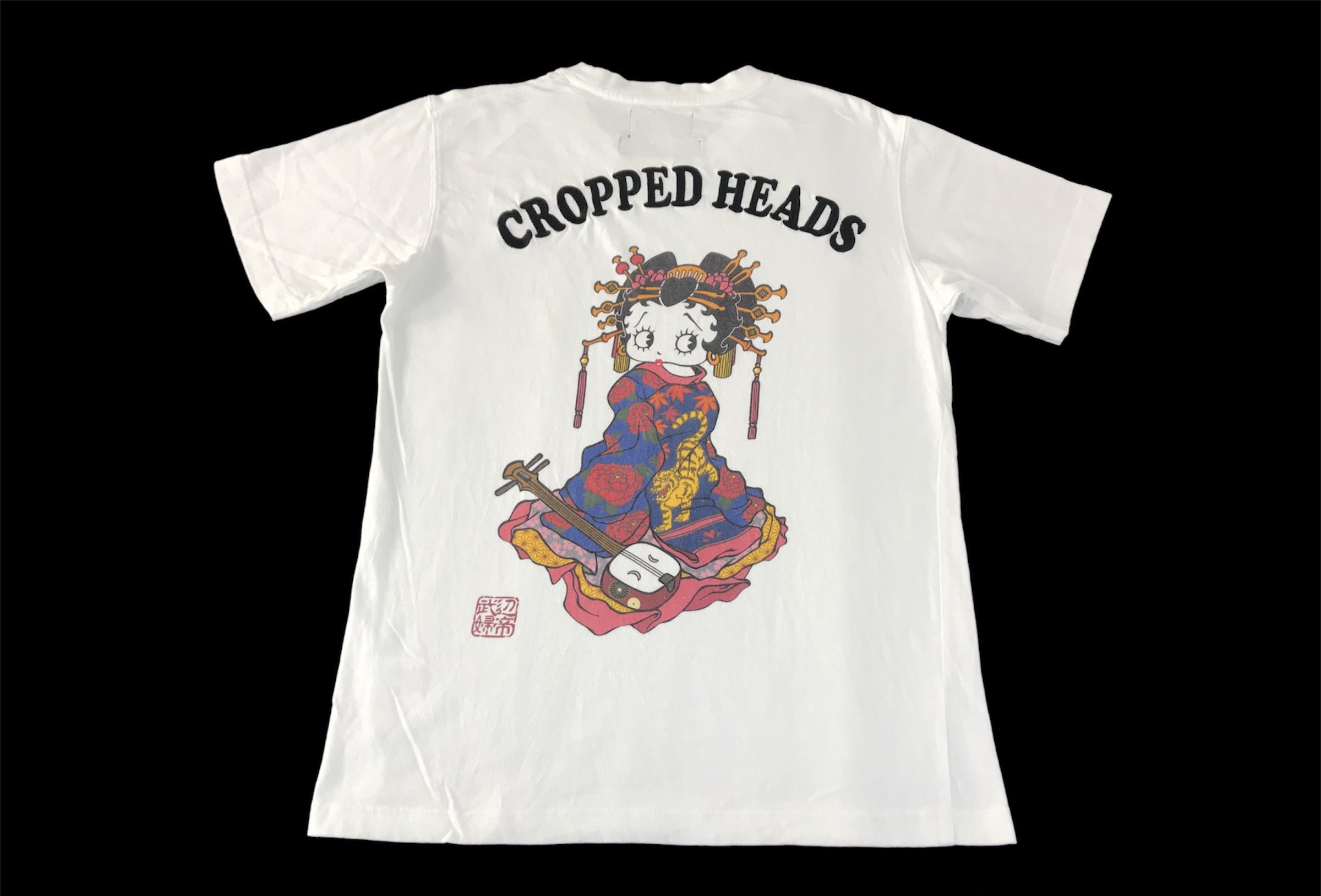 Cartoon Network × Japanese Brand Cropped Heads X Betty Boops Geisha Graphic Art Tee Size M / US 6-8 / IT 42-44 - 1 Thumbnail