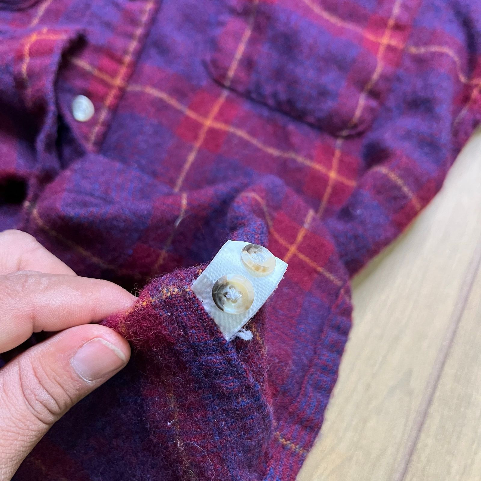 High Sierra Vintage High Sierra Wool Plaid Shirt Jacket Mens M Flaws Size US M / EU 48-50 / 2 - 11 Thumbnail
