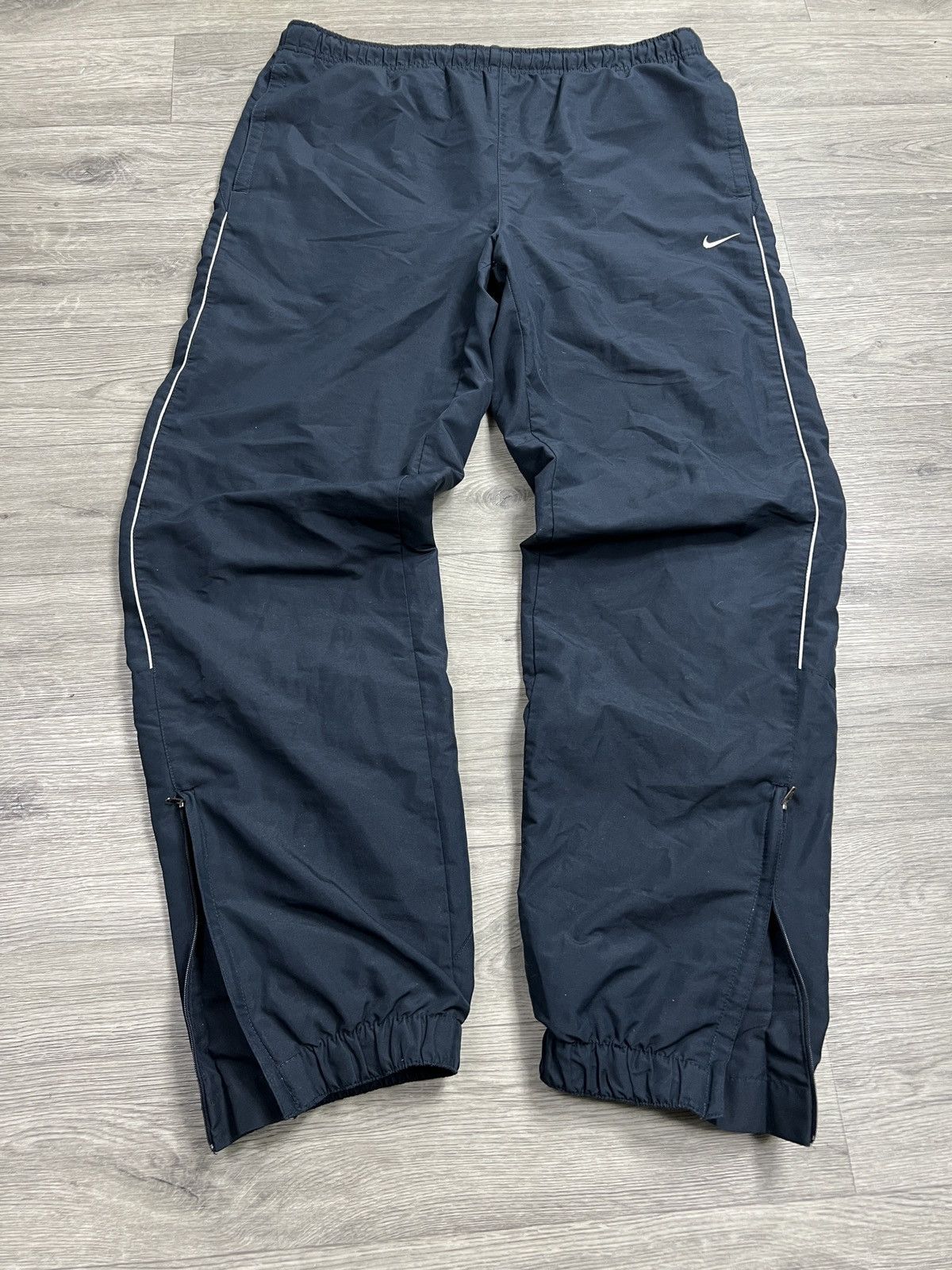 Nike Vintage 90s Nike Baggy Nylon Track Pants "Drill Style" Size US 34 / EU 50 - 3 Thumbnail