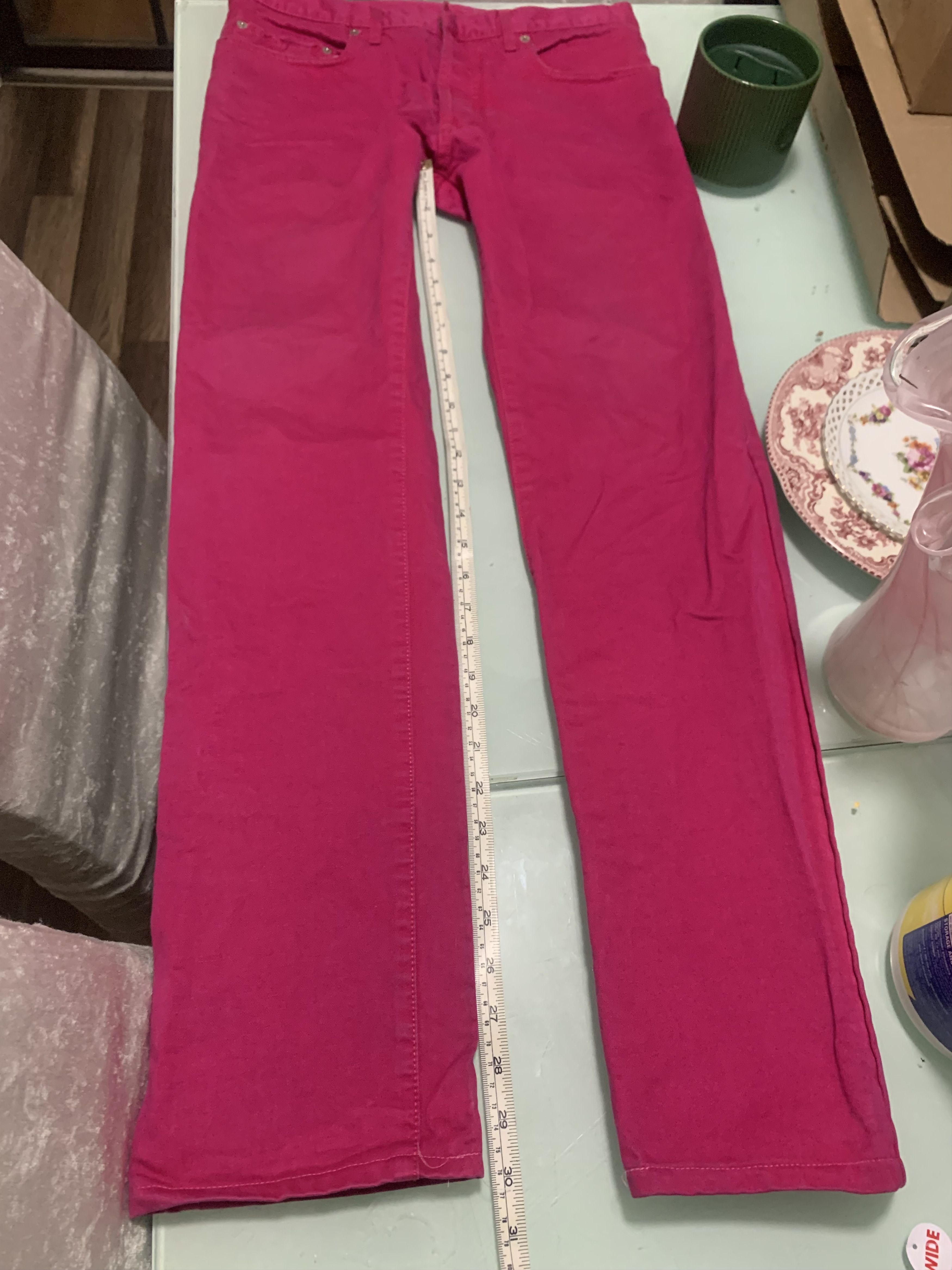 Dior SS05 Dior Homme Fuchsia Jeans Size US 33 - 19 Thumbnail