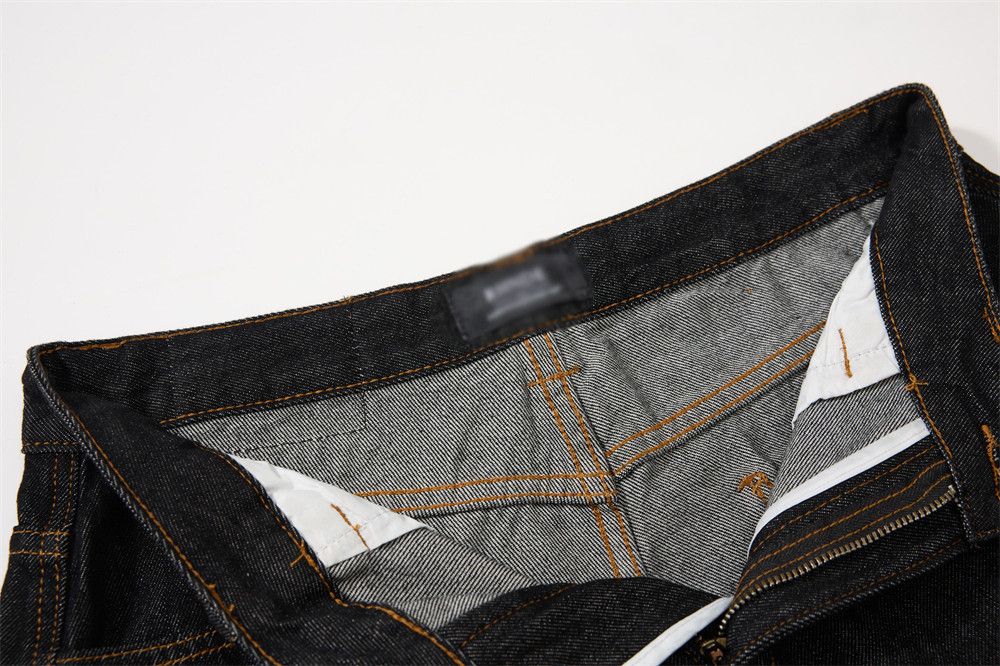 Vintage Men's American retro simple casual loose wide-leg jeans Size US 32 / EU 48 - 4 Thumbnail