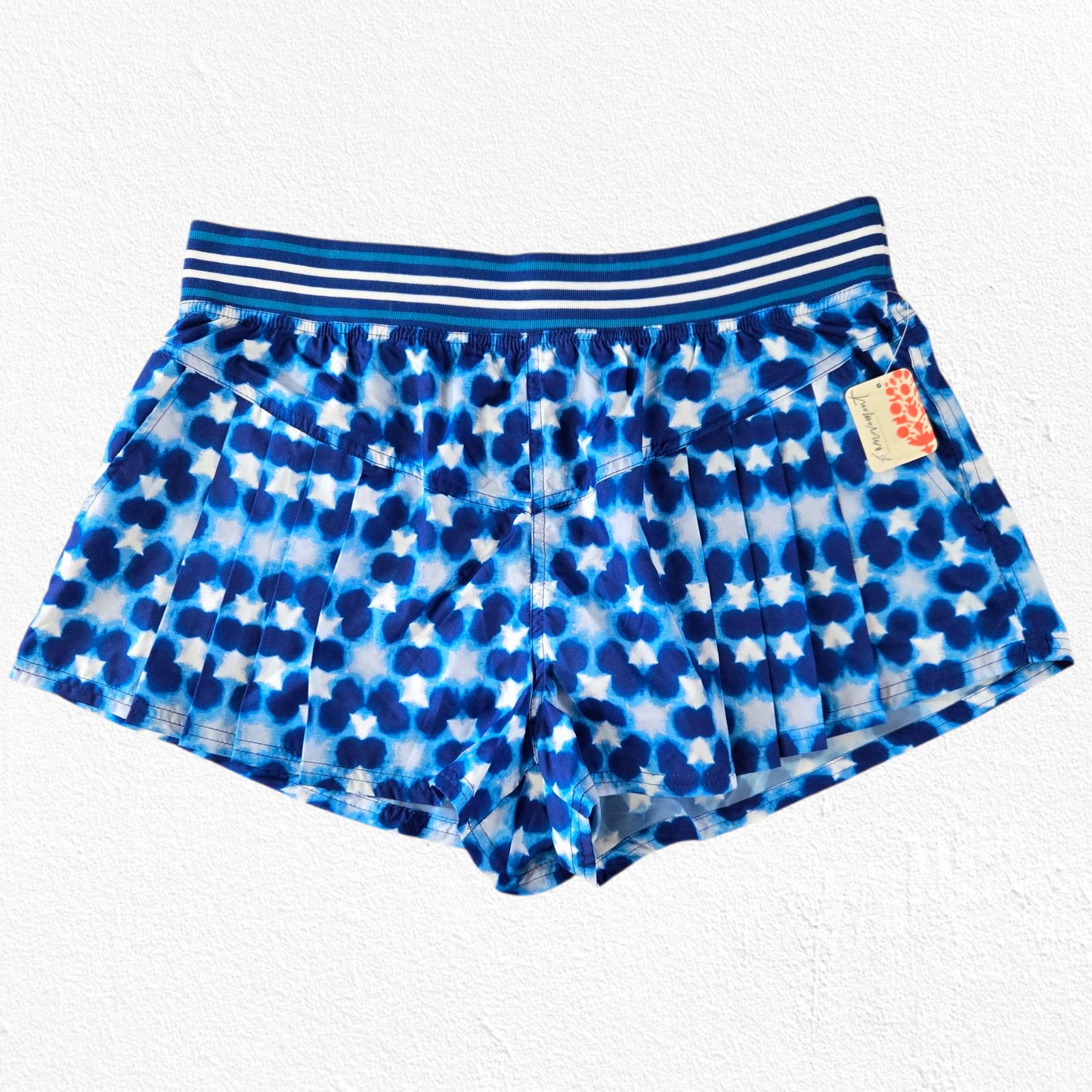 Free People Free People Blue Lined High Rise Running Shorts Size Large Size 34" / US 12 / IT 48 - 2 Thumbnail