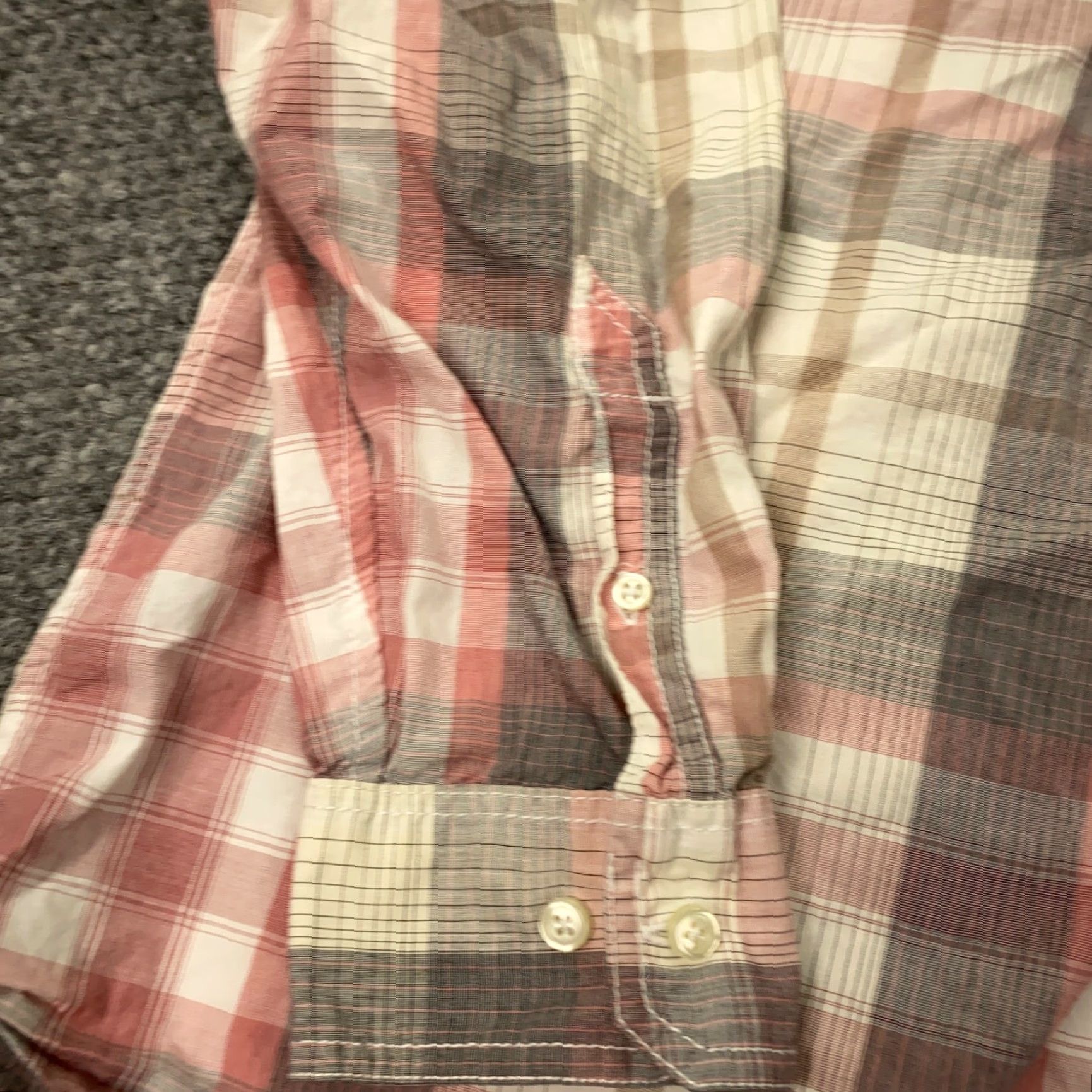 Vintage VINTAGE Article 365 Plaid Button-Up Shirt Mens XL Pink Long Sleeve Lightweight Classic Outdoor Size US XL / EU 56 / 4 - 3 Thumbnail