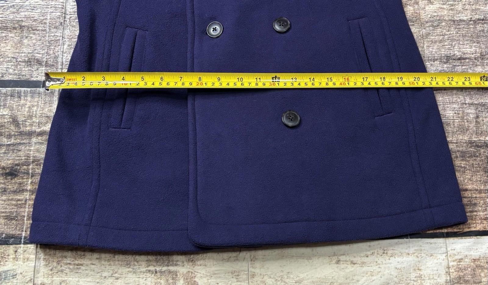 L.L. Bean LL Bean Pea Coat Womens Small Petite Fleece Double Breasted Size S / US 4 / IT 40 - 12 Thumbnail